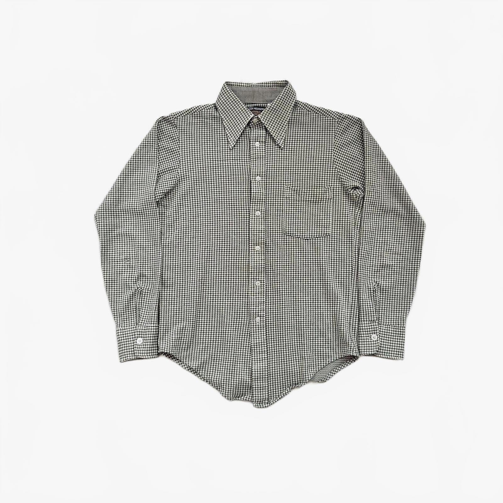 70s Van Heusen Double Identity Gingham Shirt / S