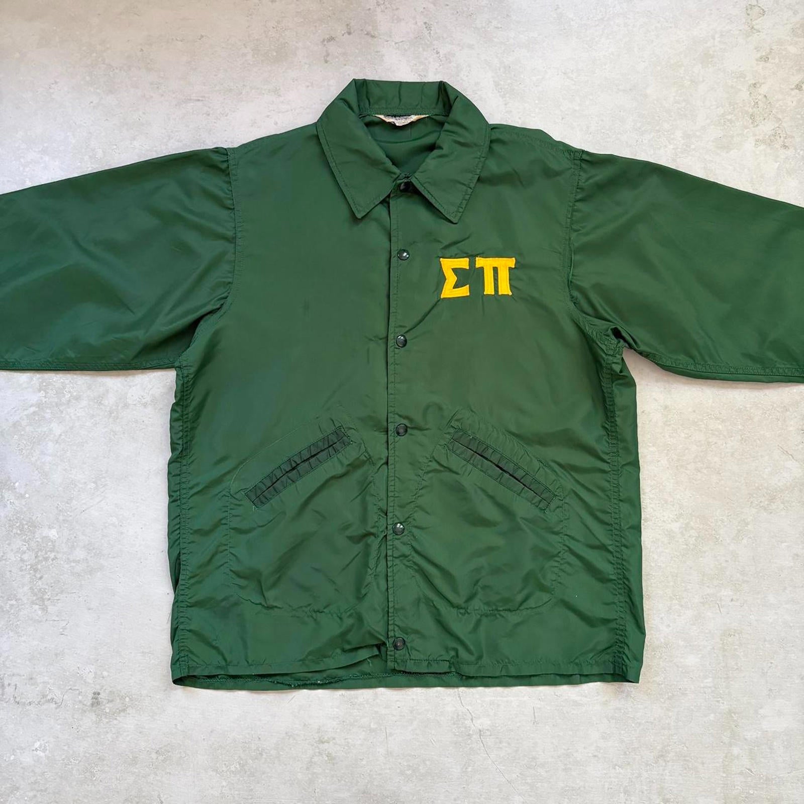 60s Oliver Bro's USA Fraternity Coach Jacket / L