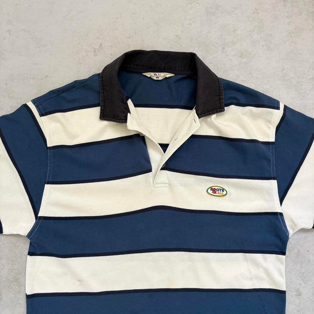 Vintage 1990’s Woolworths Stripe Rugby Polo Shirt