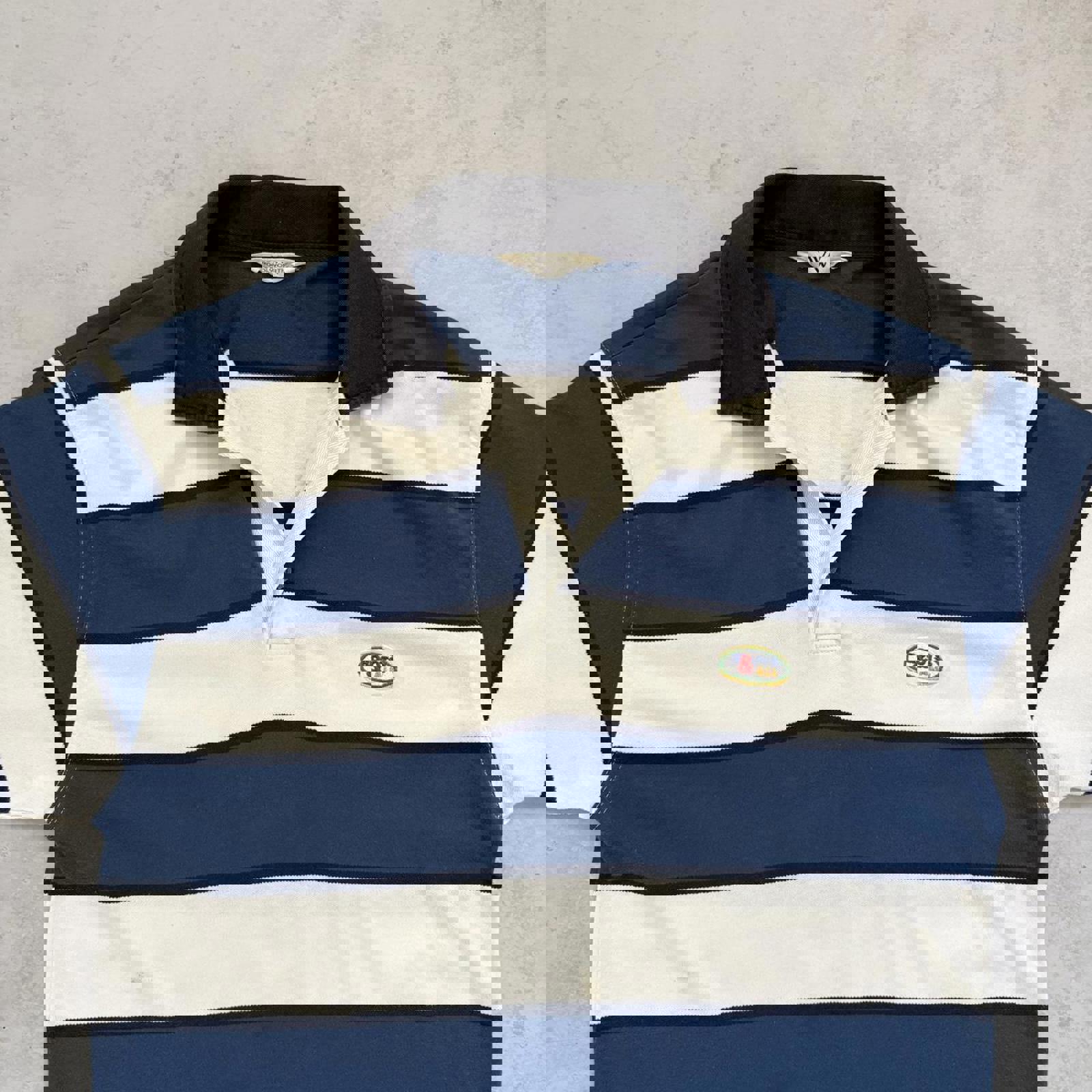 Vintage 1990’s Woolworths Stripe Rugby Polo Shirt
