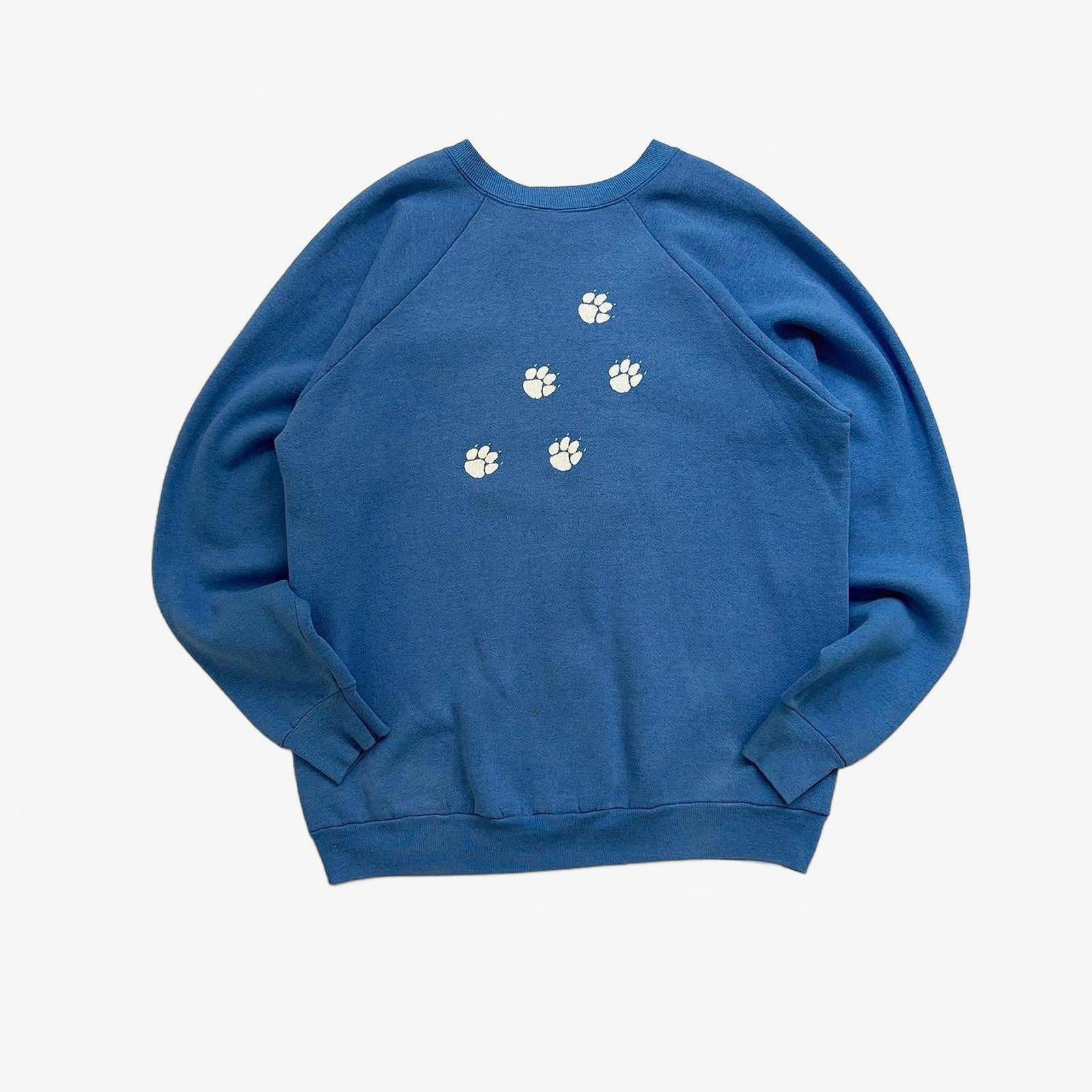 80s Wellwood Wildcats Raglan Sweatshirt / XL
