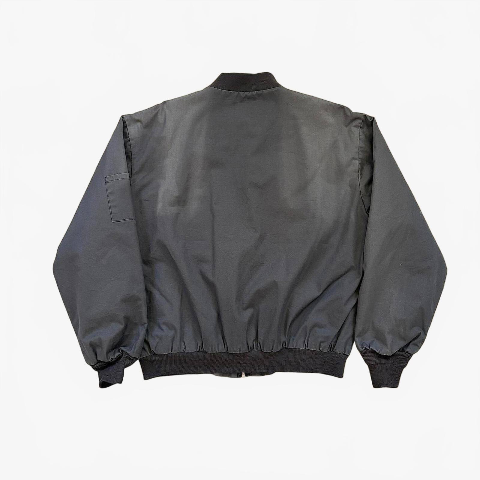 90s Sun Faded Bomber Jacket / L