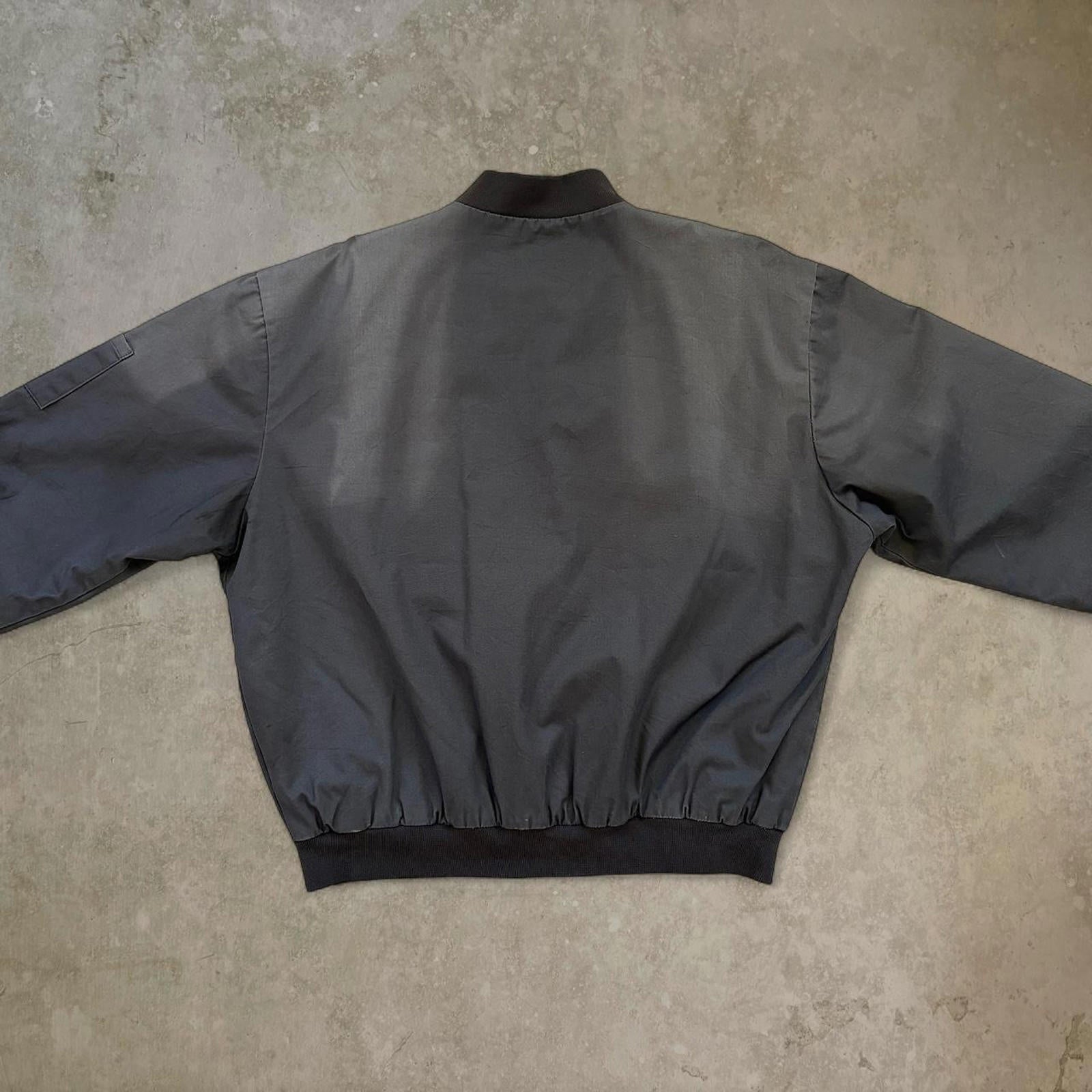 90s Sun Faded Bomber Jacket / L