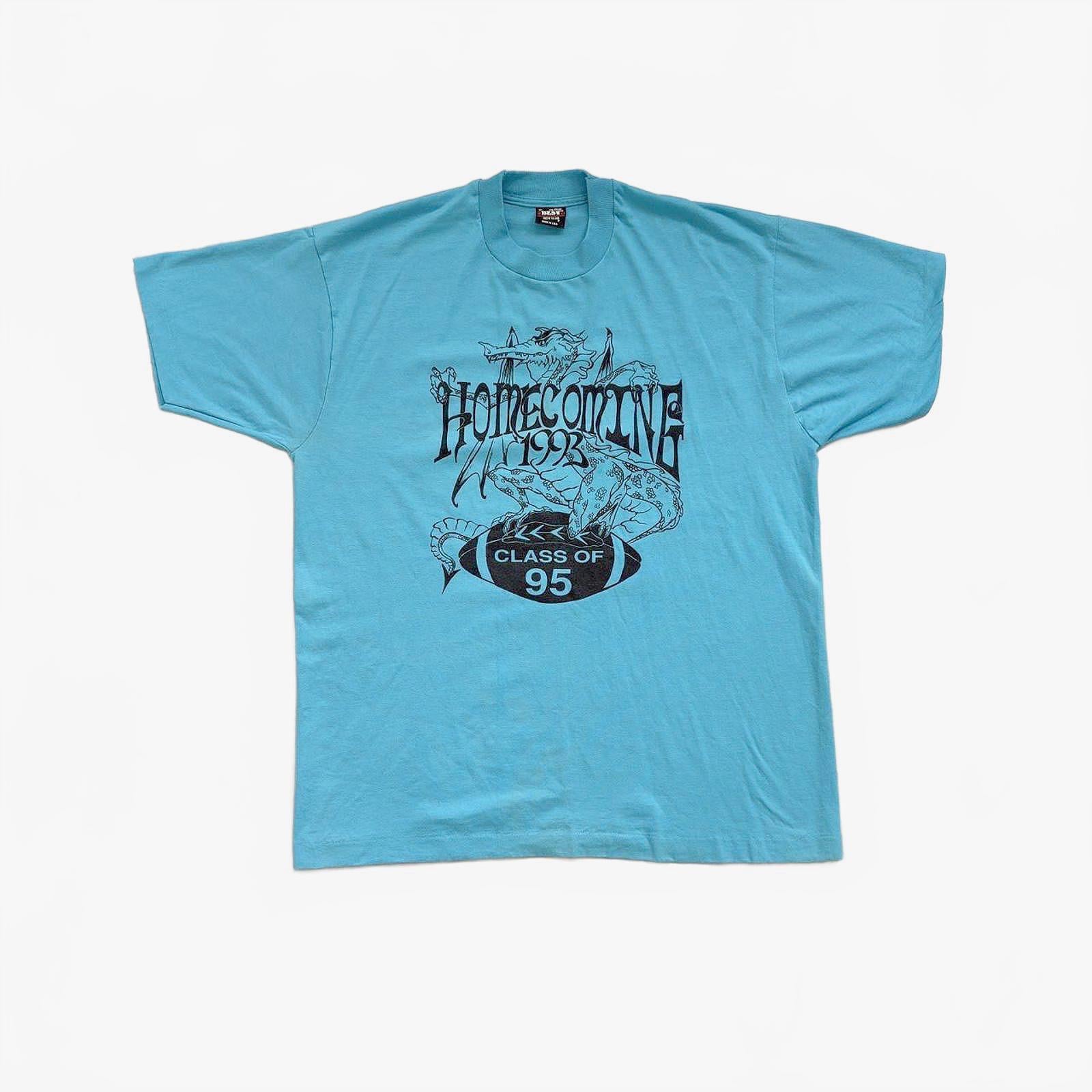 90s Homecoming High School Football Single Stitch T-Shirt / XL