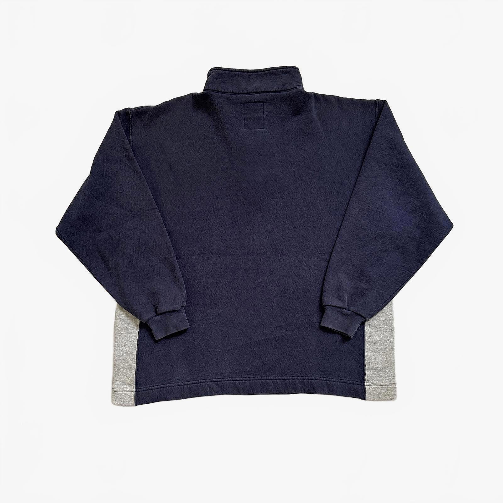 90s Russell Athletic Boxy 1/4 Zip Sweatshirt / L