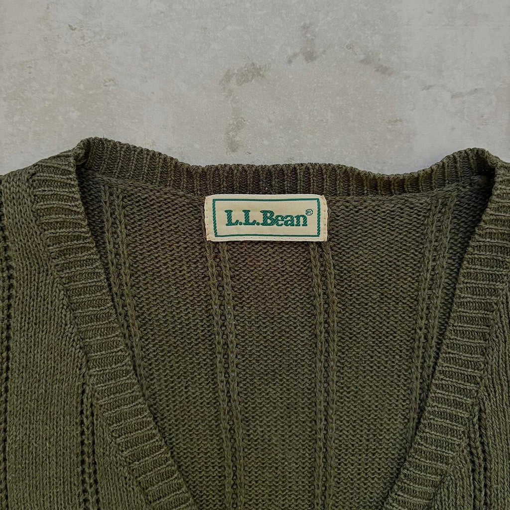 Vintage 1990’s L.L Bean Knitted Button Up Vest