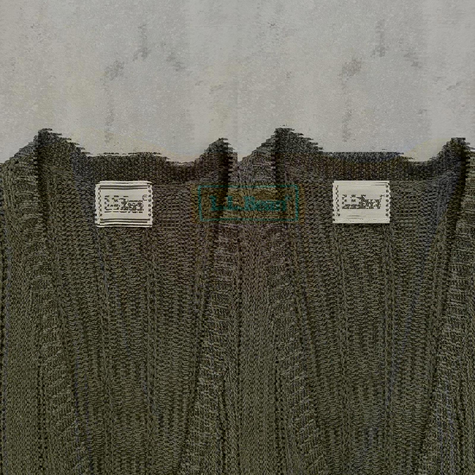 Vintage 1990’s L.L Bean Knitted Button Up Vest