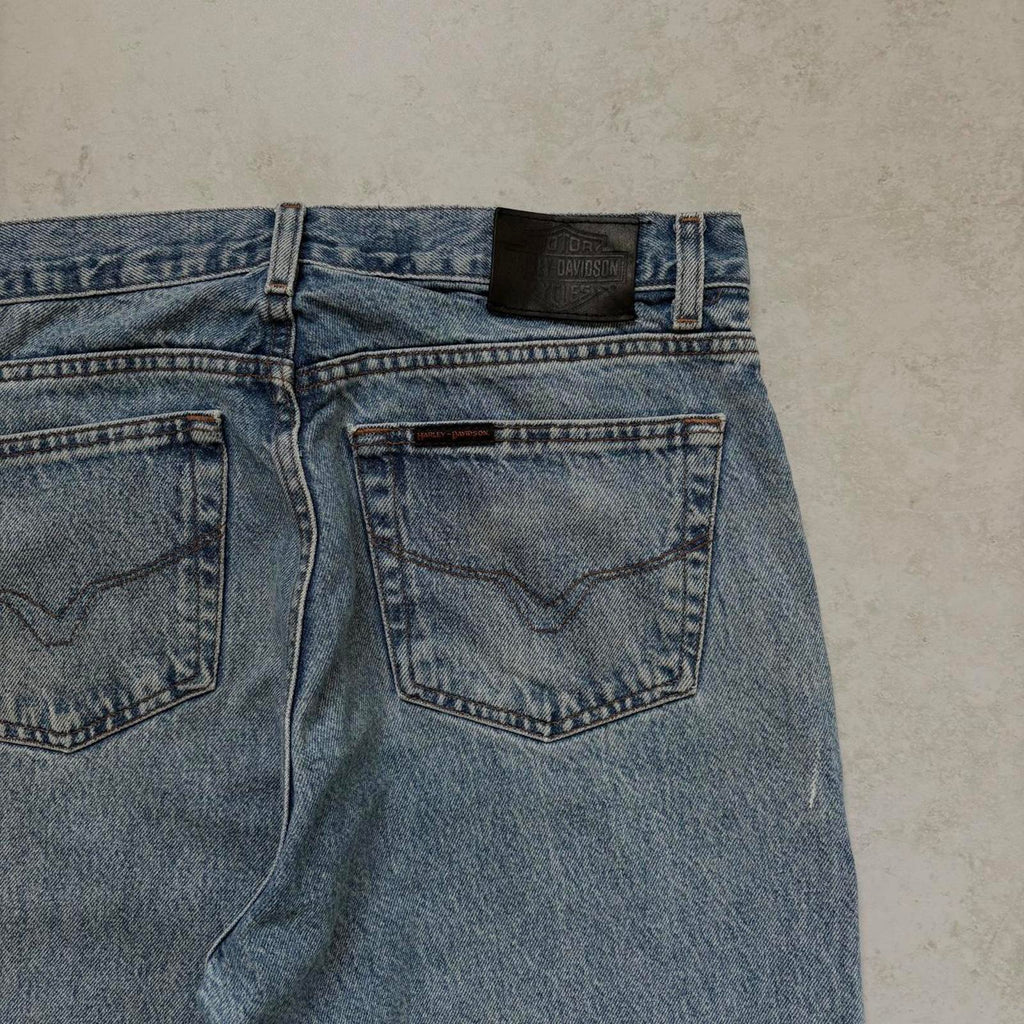 Vintage Harley Davidson Relaxed Fit Bootcut Jeans