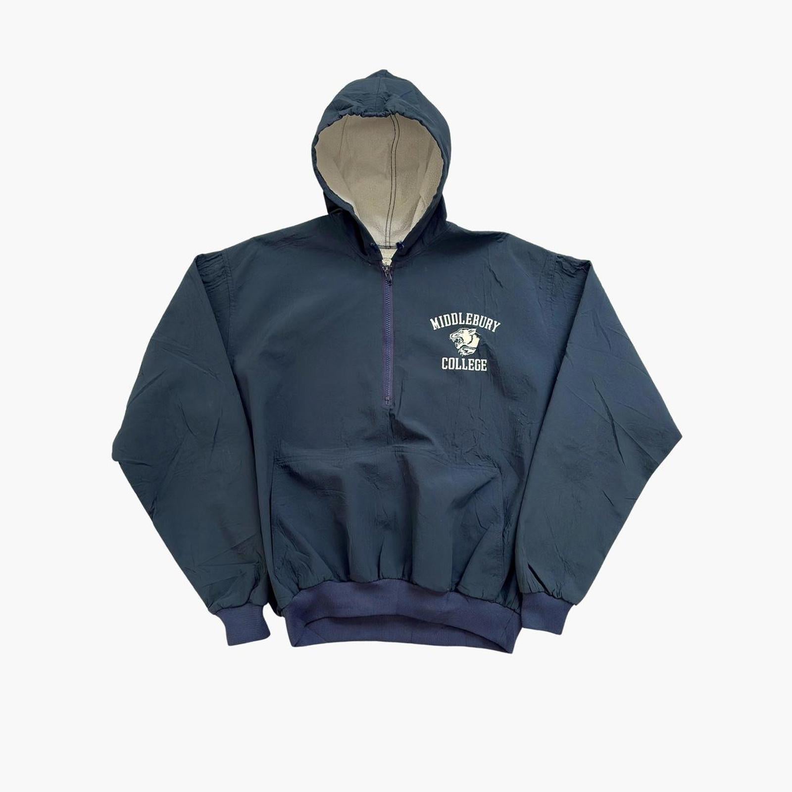 80s Middlebury College Hooded Windbreaker