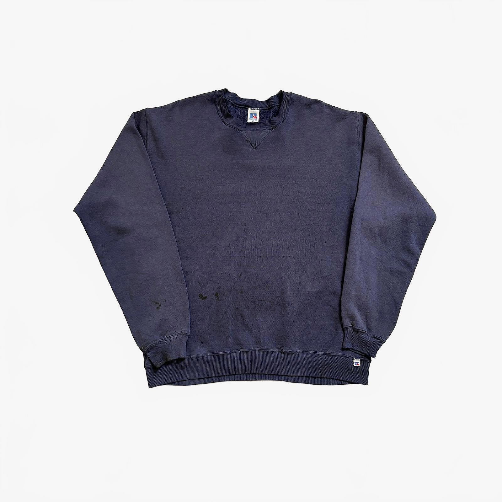 90s Thrashed Russell Athletic Blank Sweatshirt / XL