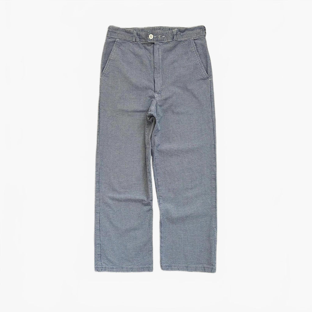 90s Gingham Cotton Workwear Trousers / W30