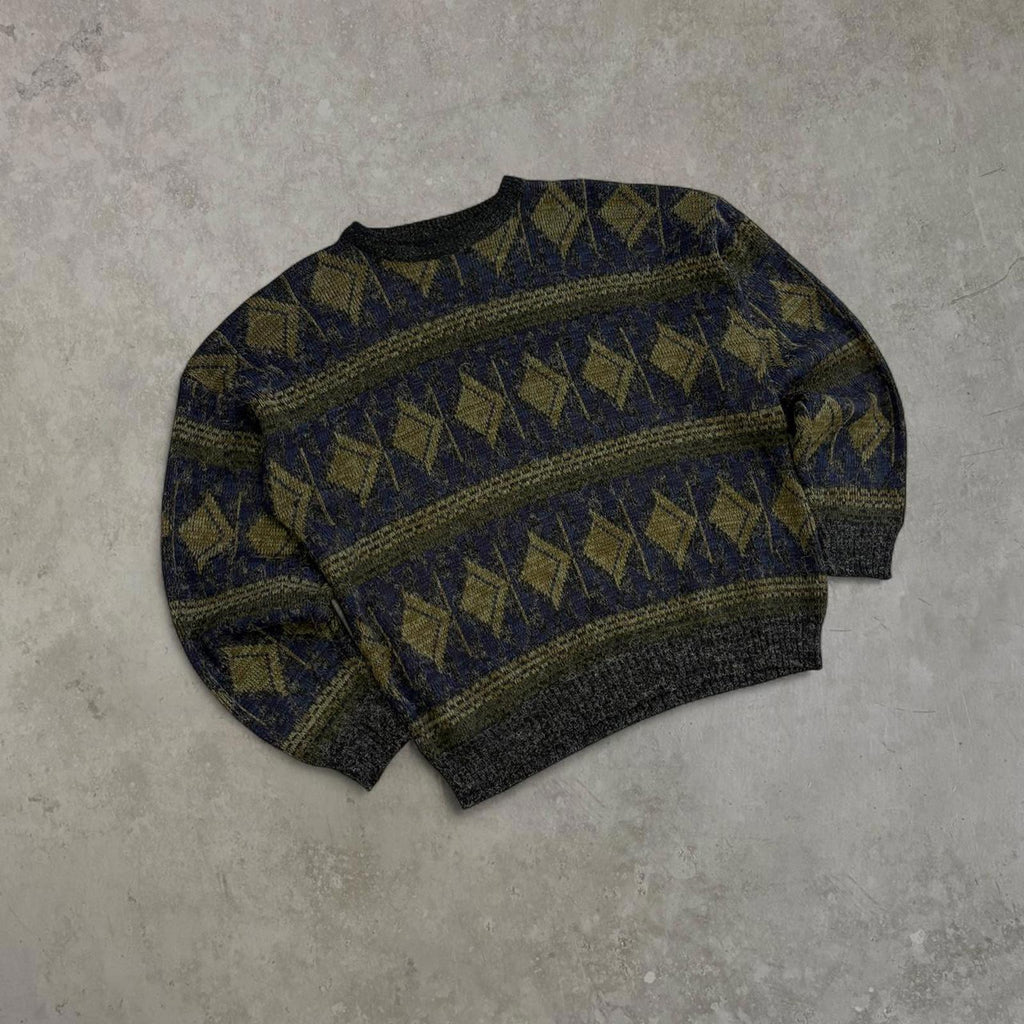 Vintage 90’s Abstract Print Knitted Jumper