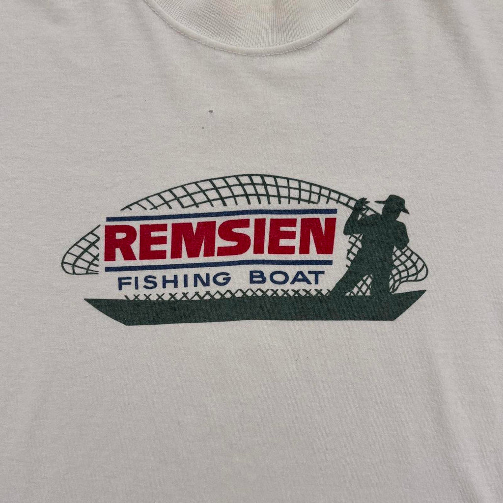 90s Remsien Fishing Boat Single Stitch T-Shirt