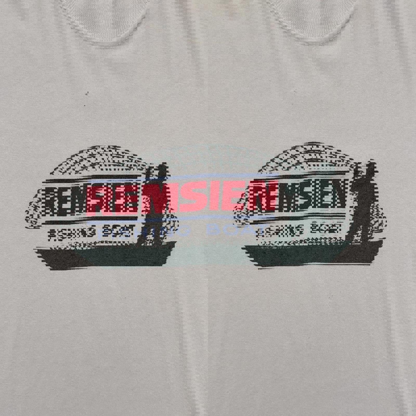 90s Remsien Fishing Boat Single Stitch T-Shirt