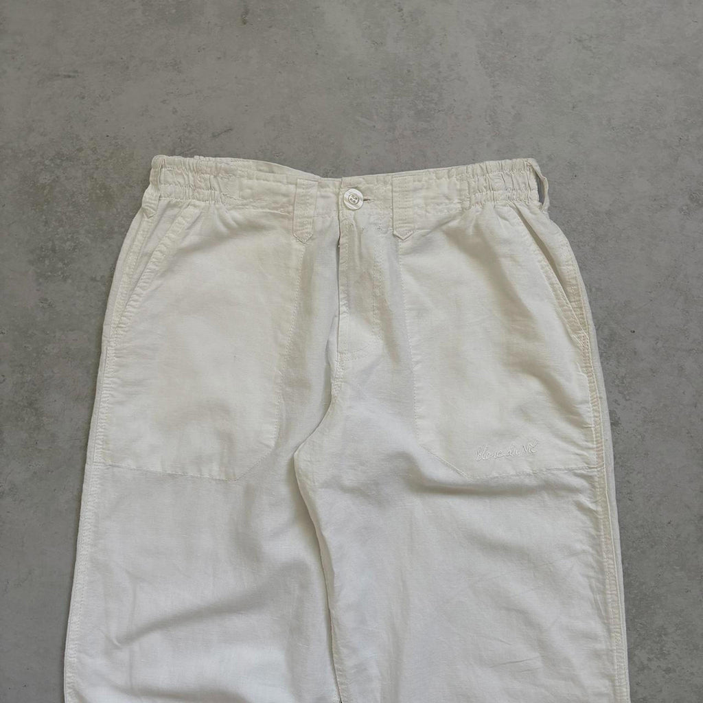 90s Blanc Du Nil Linen Trousers / W29