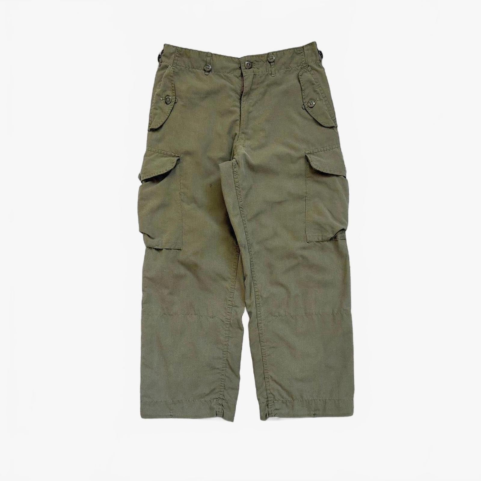 80s Canadian Army OG Combat Trousers / W30