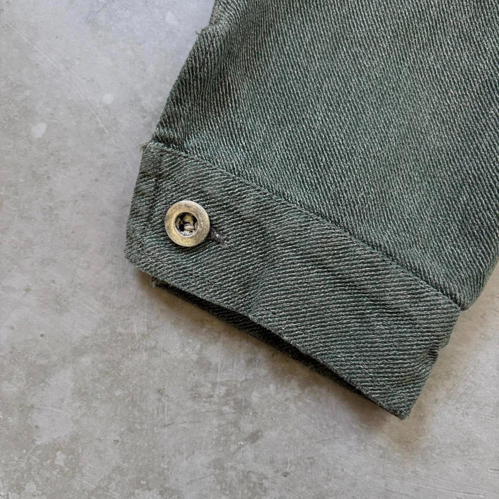 50s Swiss Army Denim Chore Jacket / XL
