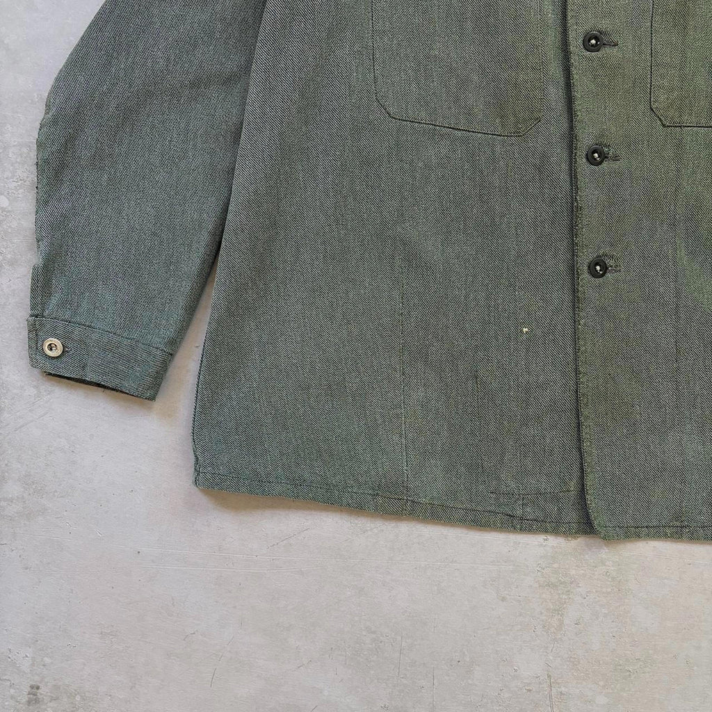 50s Swiss Army Denim Chore Jacket / XL