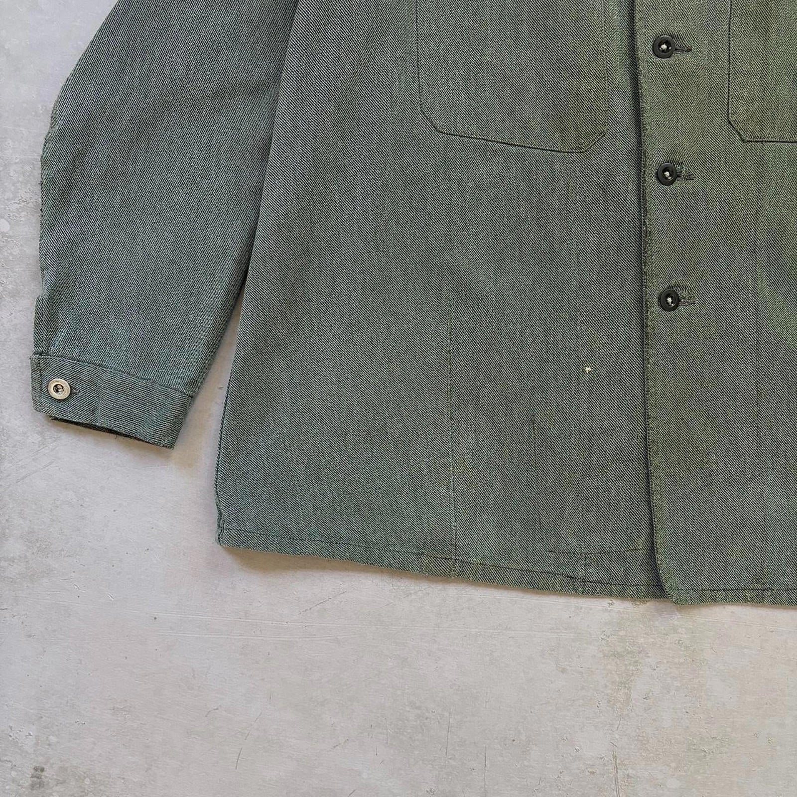50s Swiss Army Denim Chore Jacket / XL