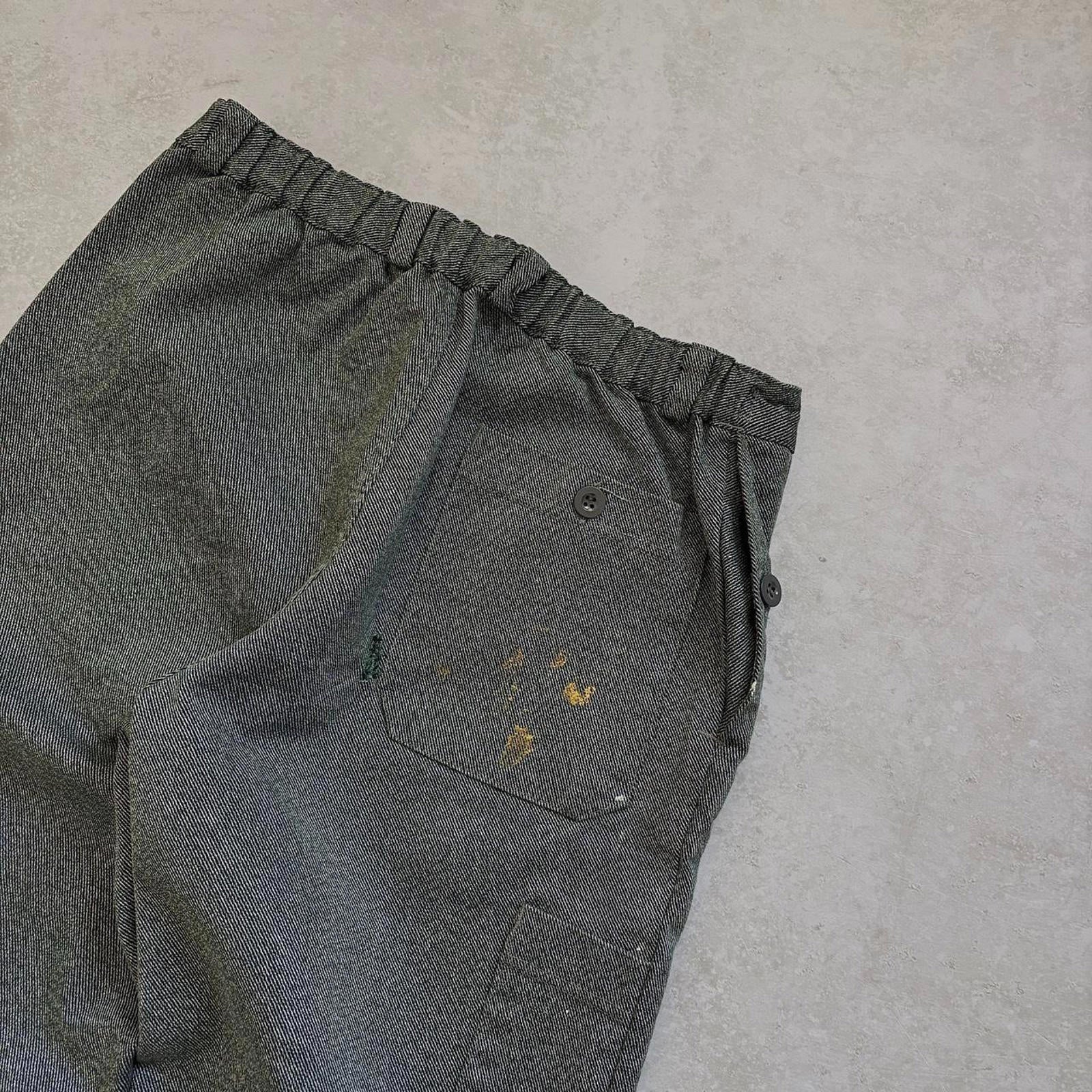 80s Thrashed Sanforized Swiss Military Workwear Trousers / W28