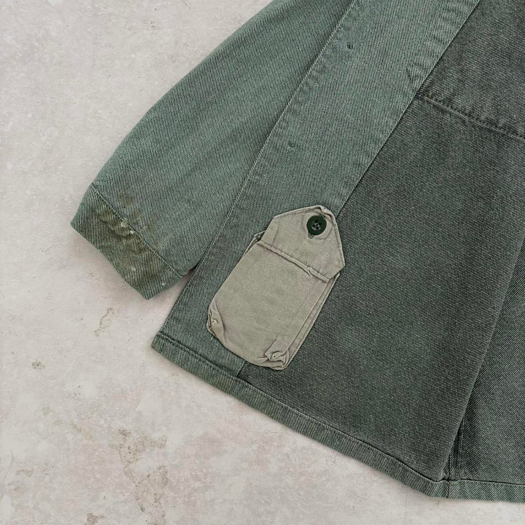 80s Swiss Army Denim Workwear Jacket / L