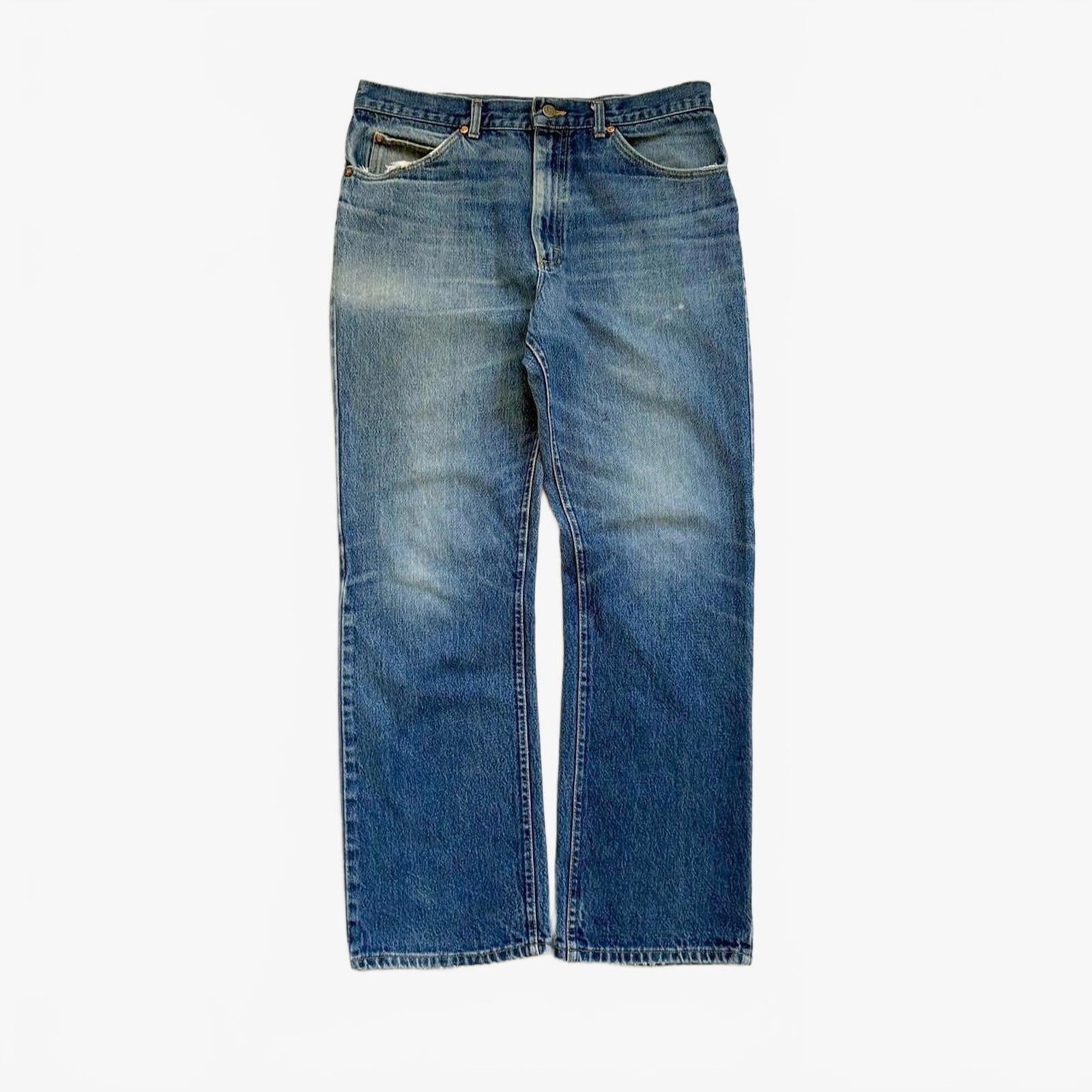 70s Lee Bootcut Distressed Jeans / W34