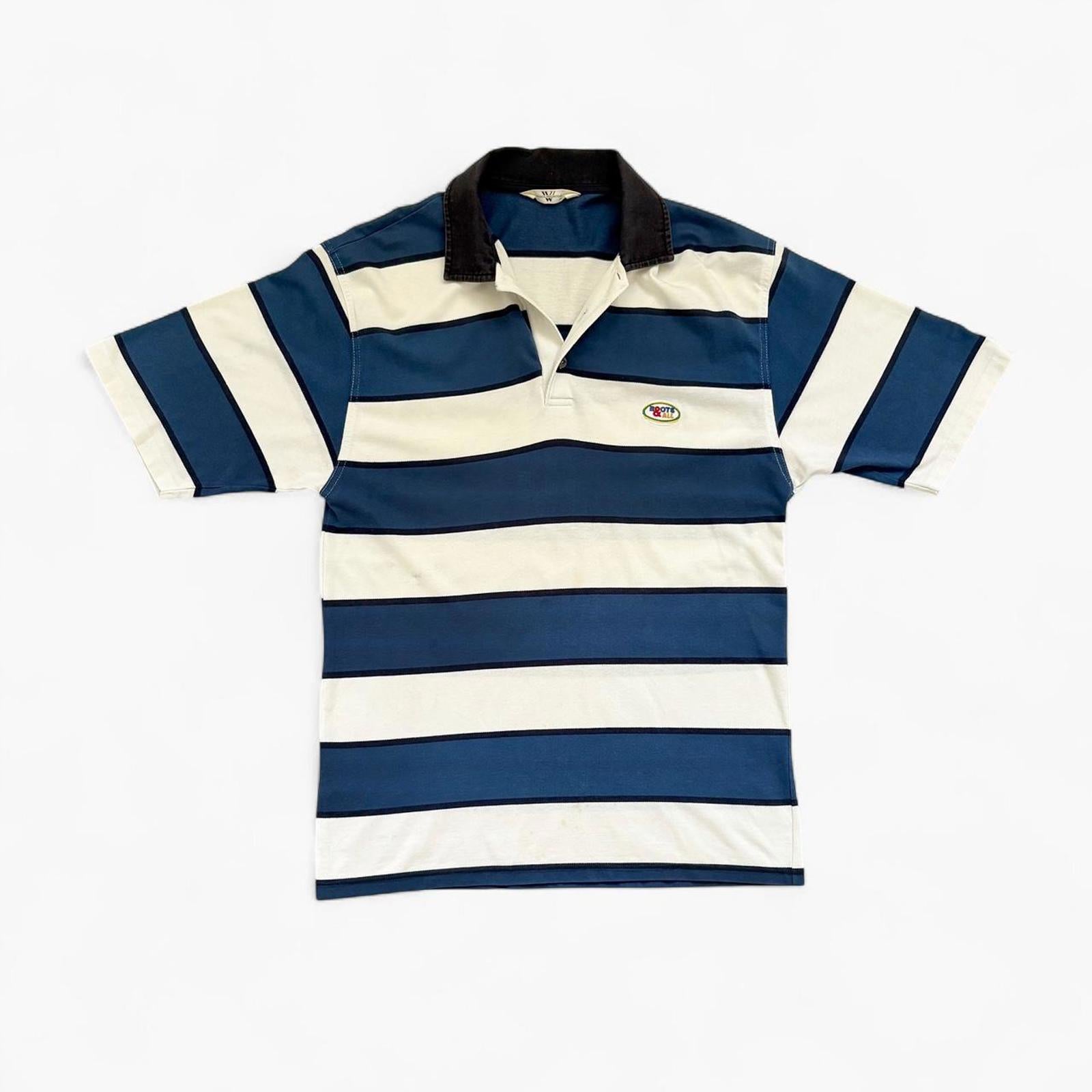 Vintage 1990’s Woolworths Stripe Rugby Polo Shirt