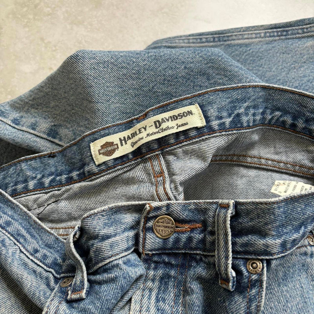 Vintage Harley Davidson Relaxed Fit Bootcut Jeans