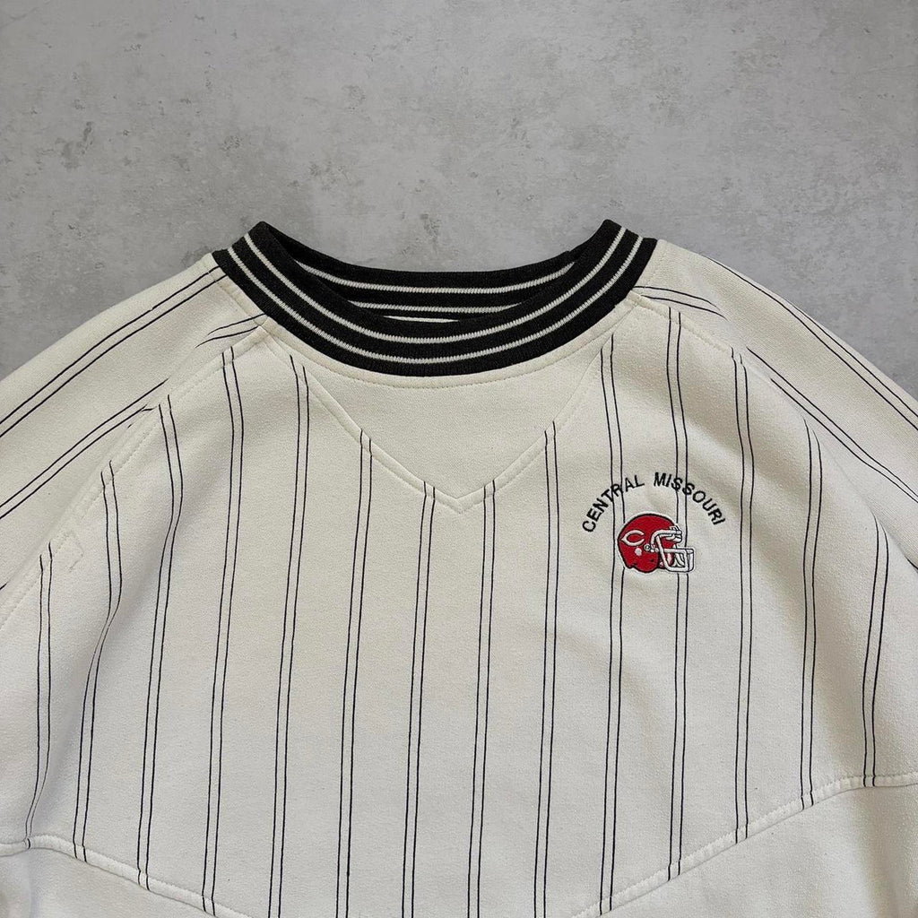 Vintage 1990’s Central Missouri Pinstripe Sweatshirt