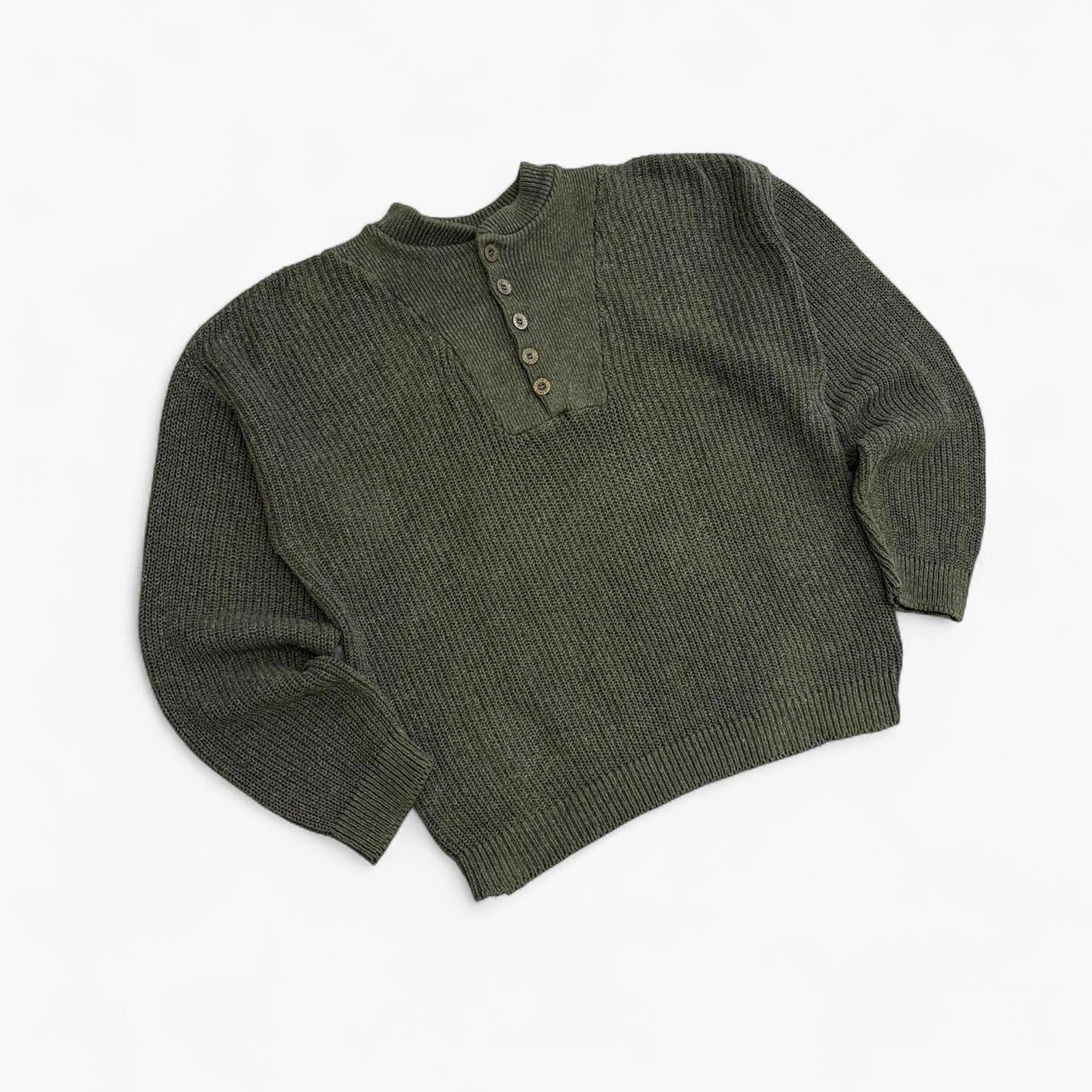 Vintage 1990’s Chunky Button Up Knitted Jumper