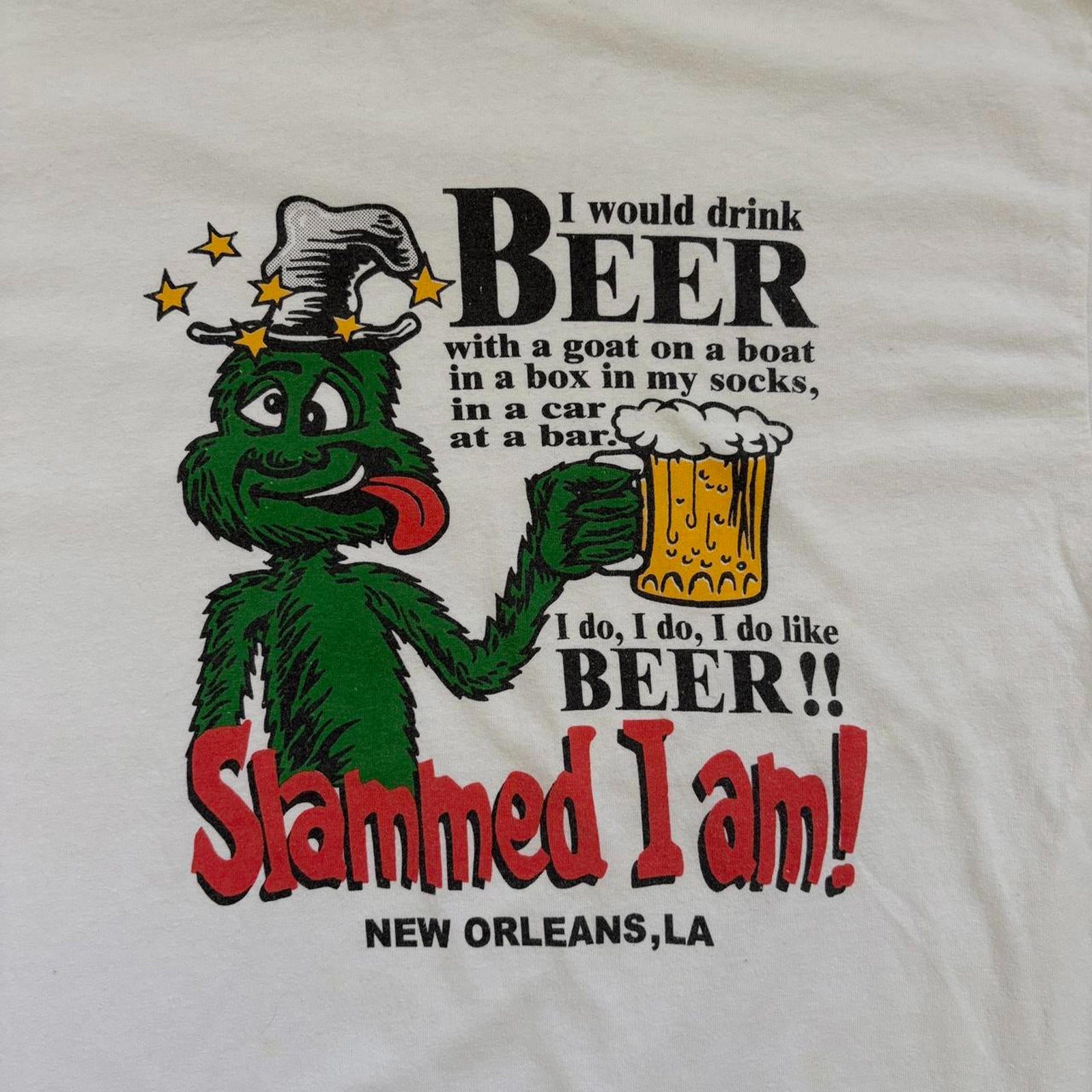 90s Dr Seuss Beer Slogan T-Shirt / M