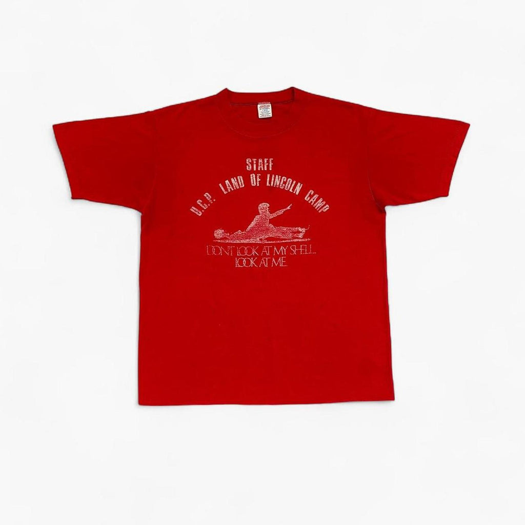 Vintage 1980’s Jerzees Lincoln Camp Single Stitch T-Shirt