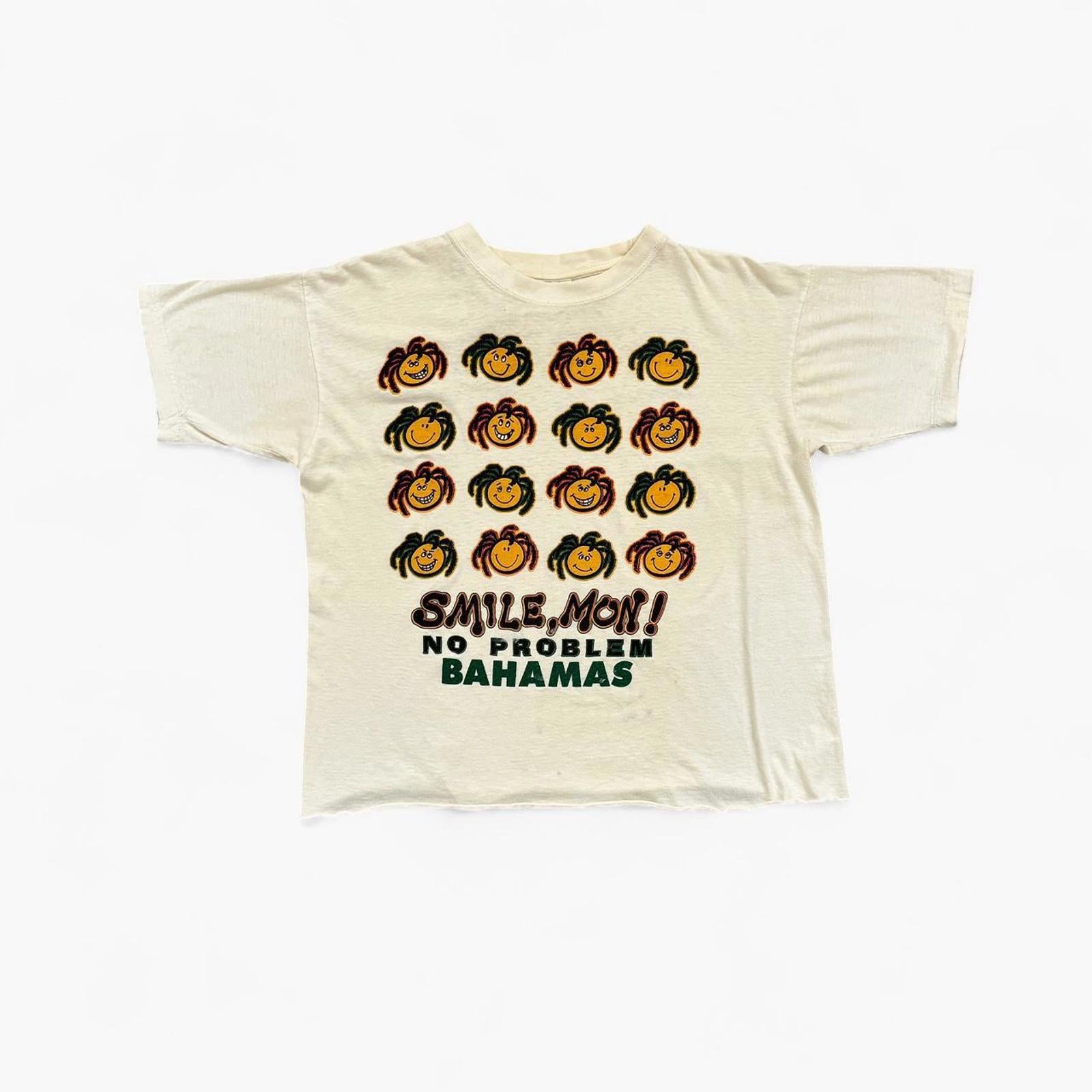 90s Bahamas Cropped Graphic T-Shirt