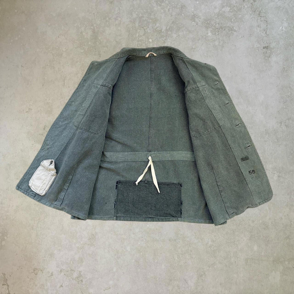 50s Swiss Army Denim Chore Jacket / XL