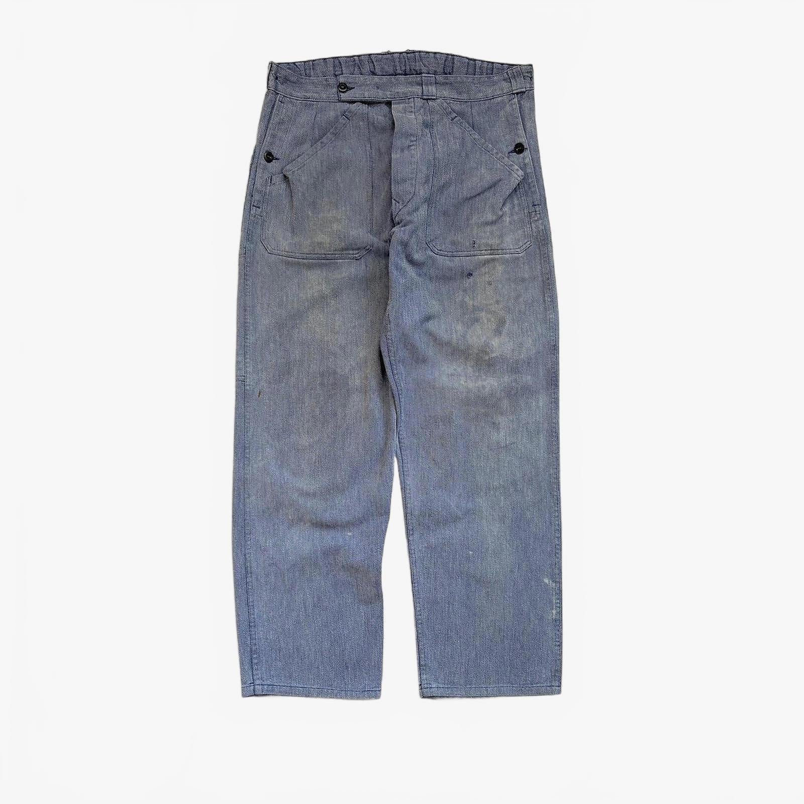 80s Sanforized Swiss Workwear Trousers / W36