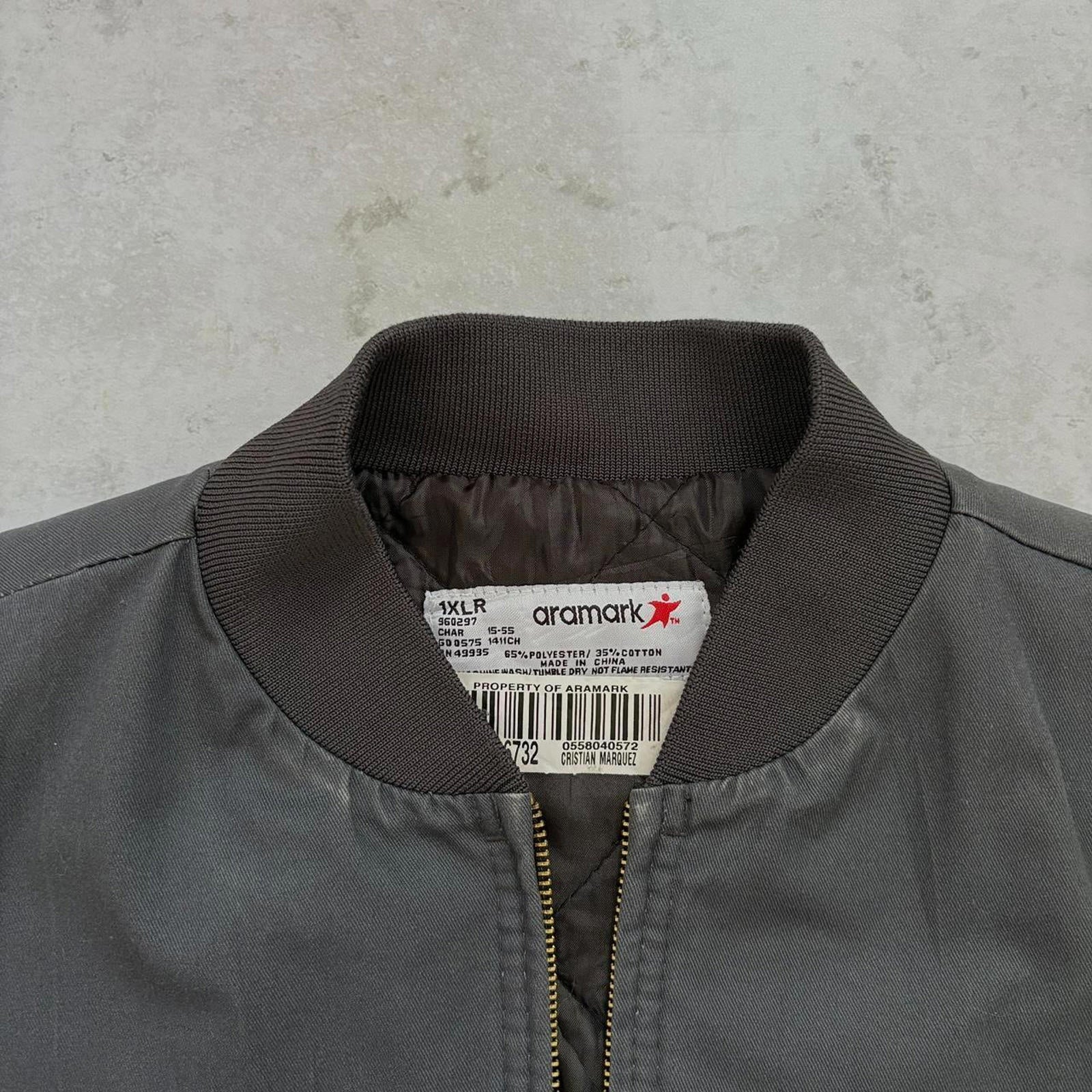 90s Sun Faded Bomber Jacket / L