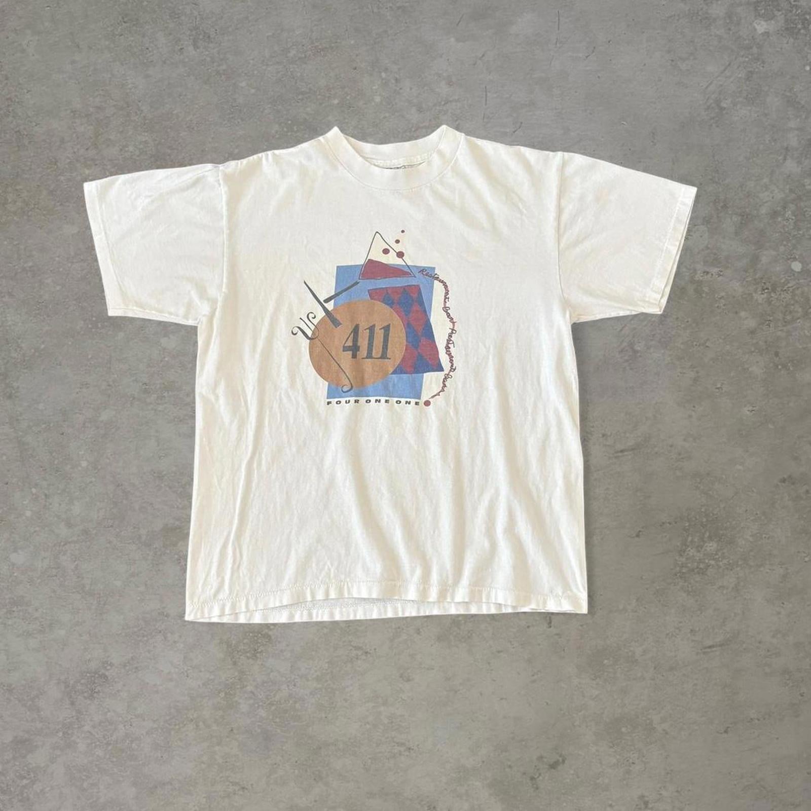 Vintage 411 Restaurant Graphic T-Shirt