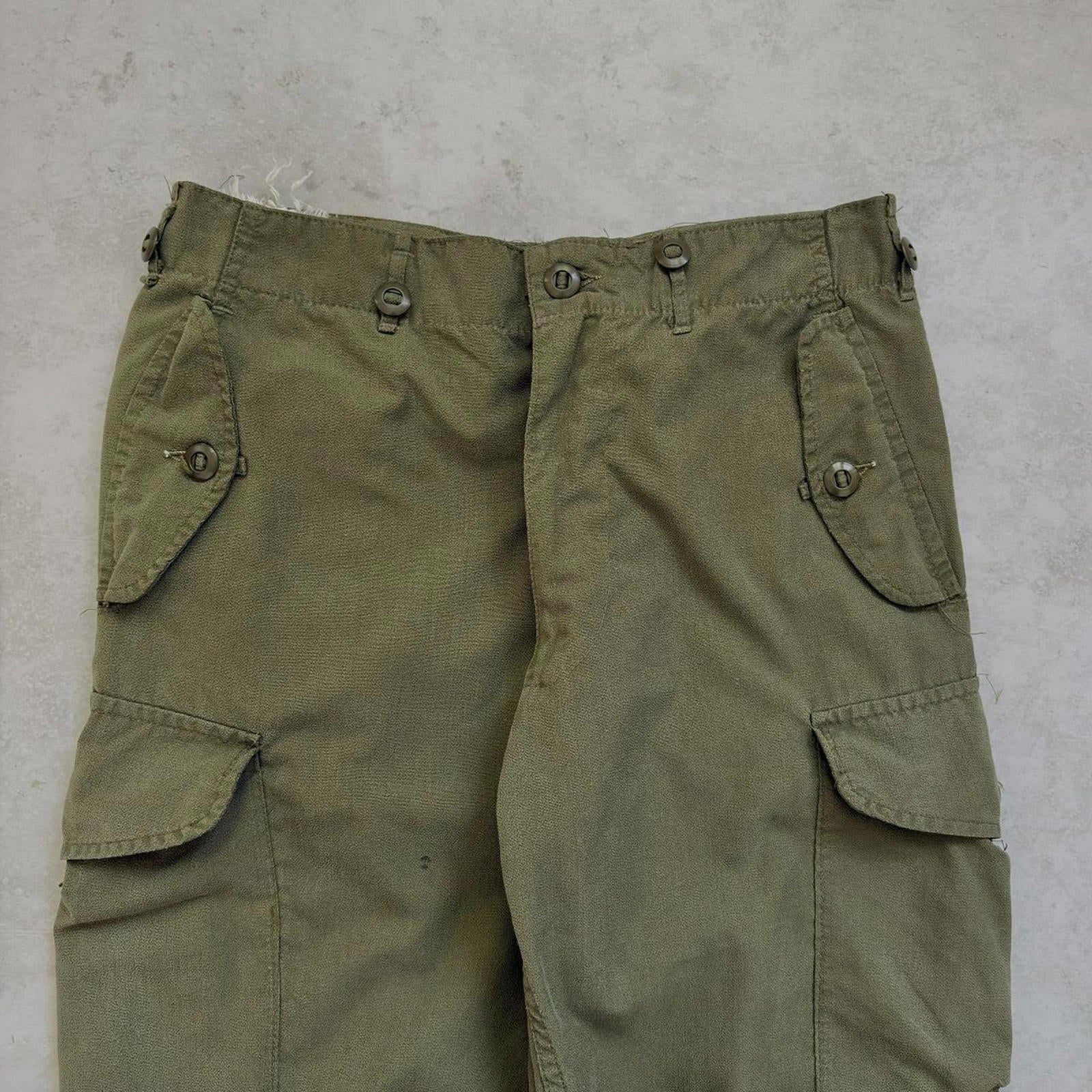 80s Canadian Army OG Combat Trousers / W30