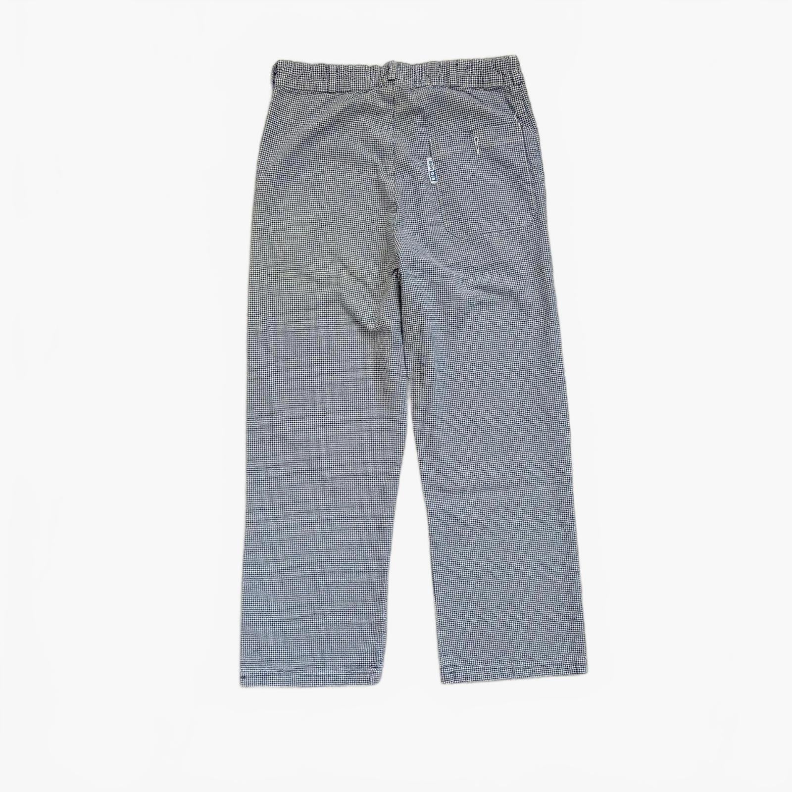 90s Gingham Cotton Workwear Trousers / W30