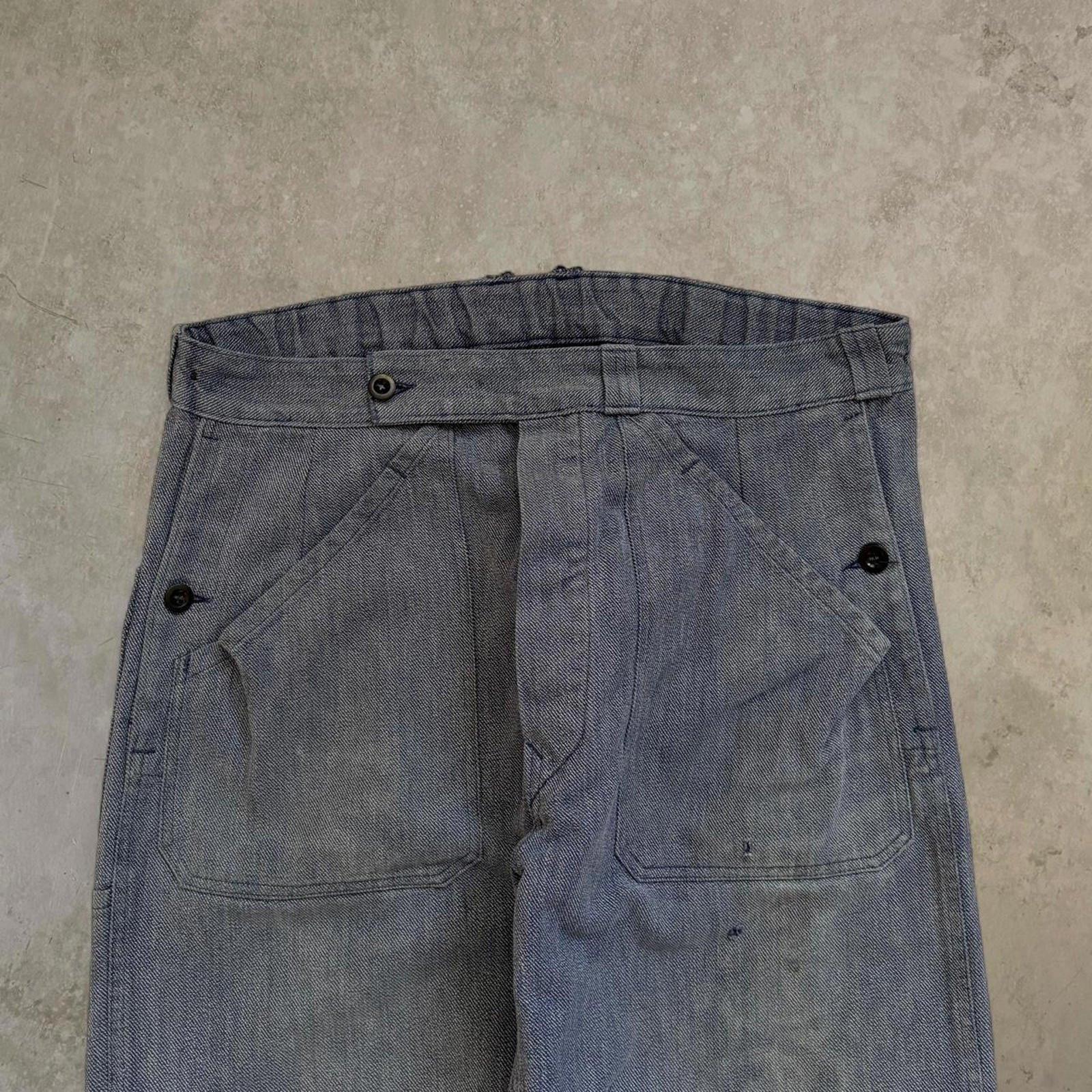 80s Sanforized Swiss Workwear Trousers / W36