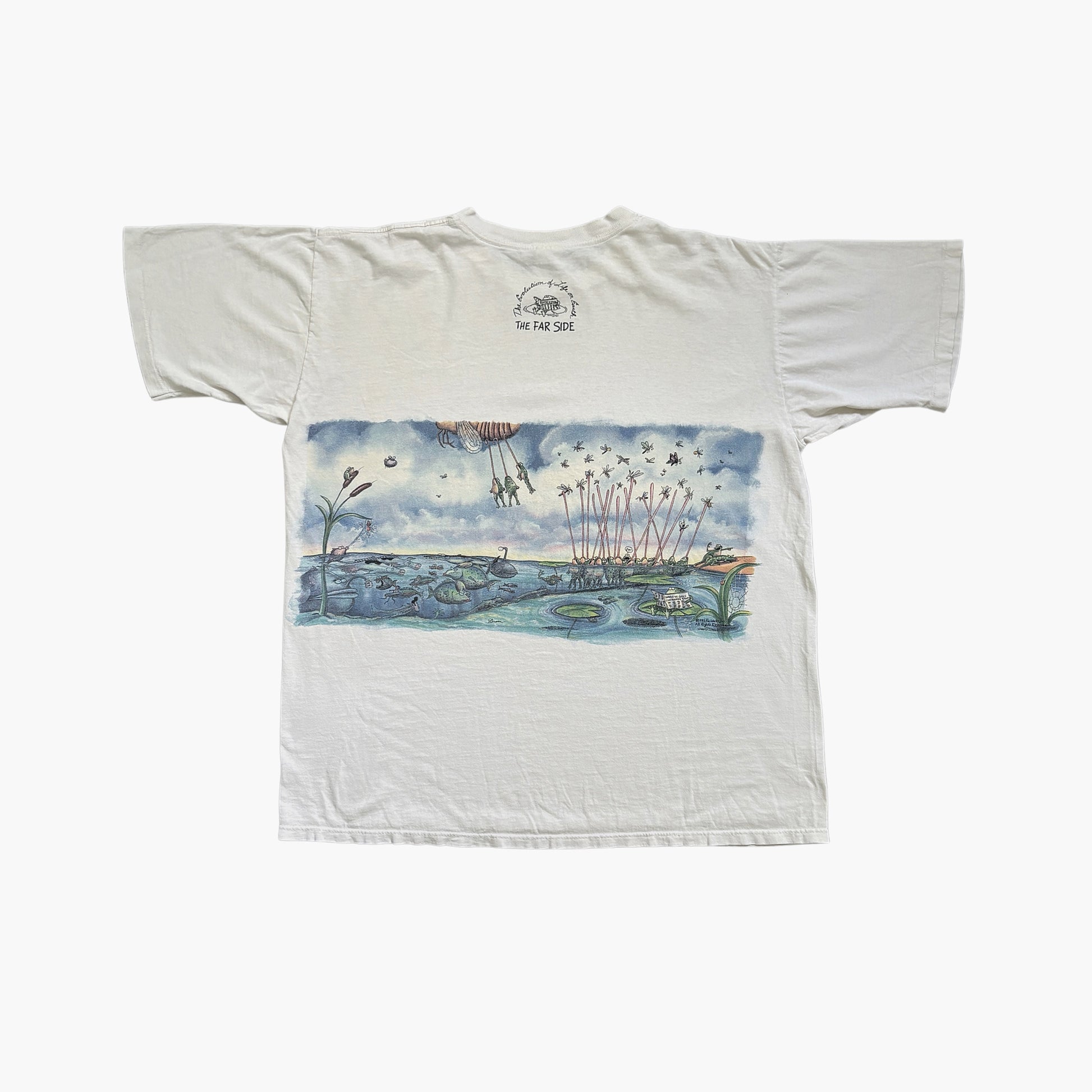90s Age of Fish and Amphibians T-Shirt / L