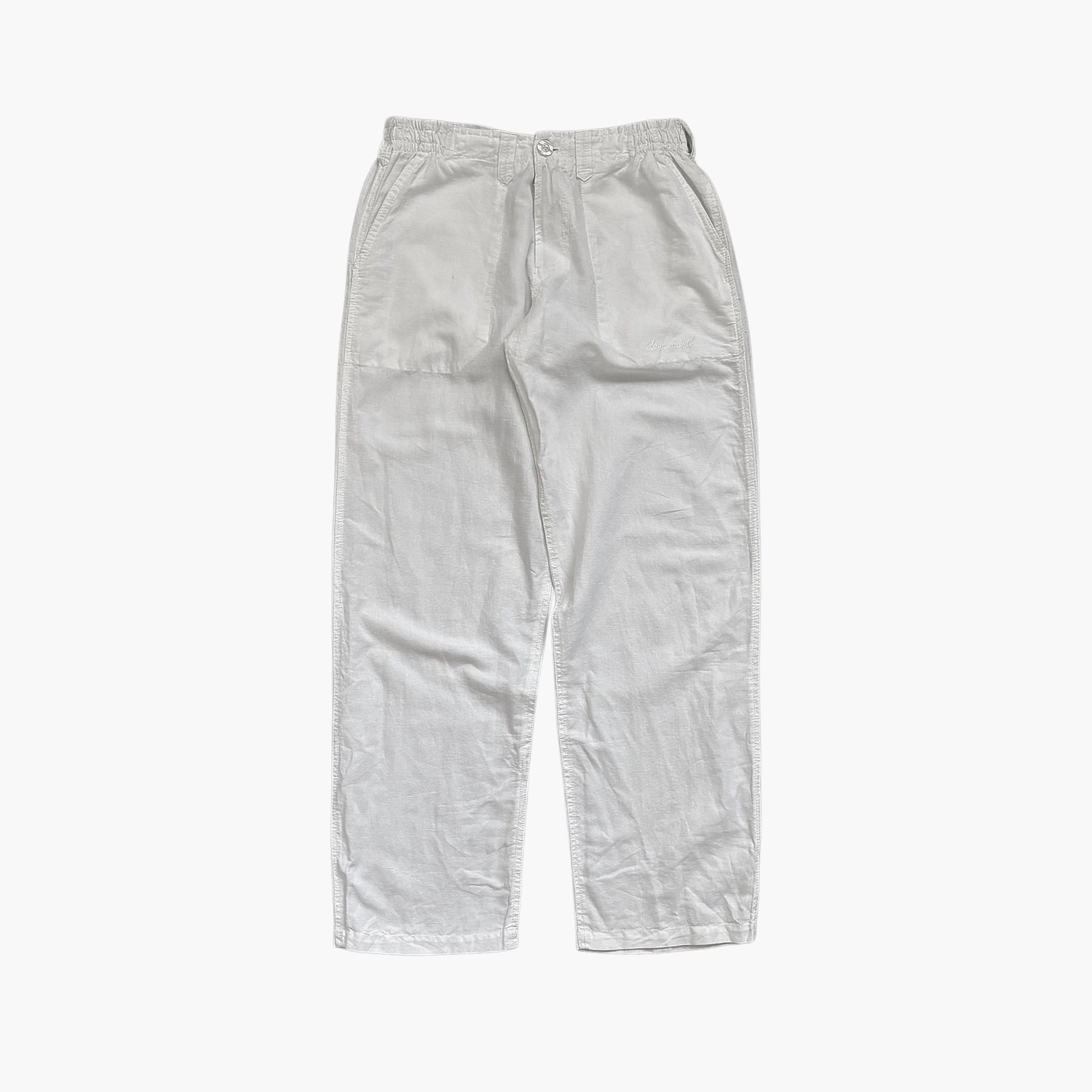 90s Blanc Du Nil Linen Trousers / W29