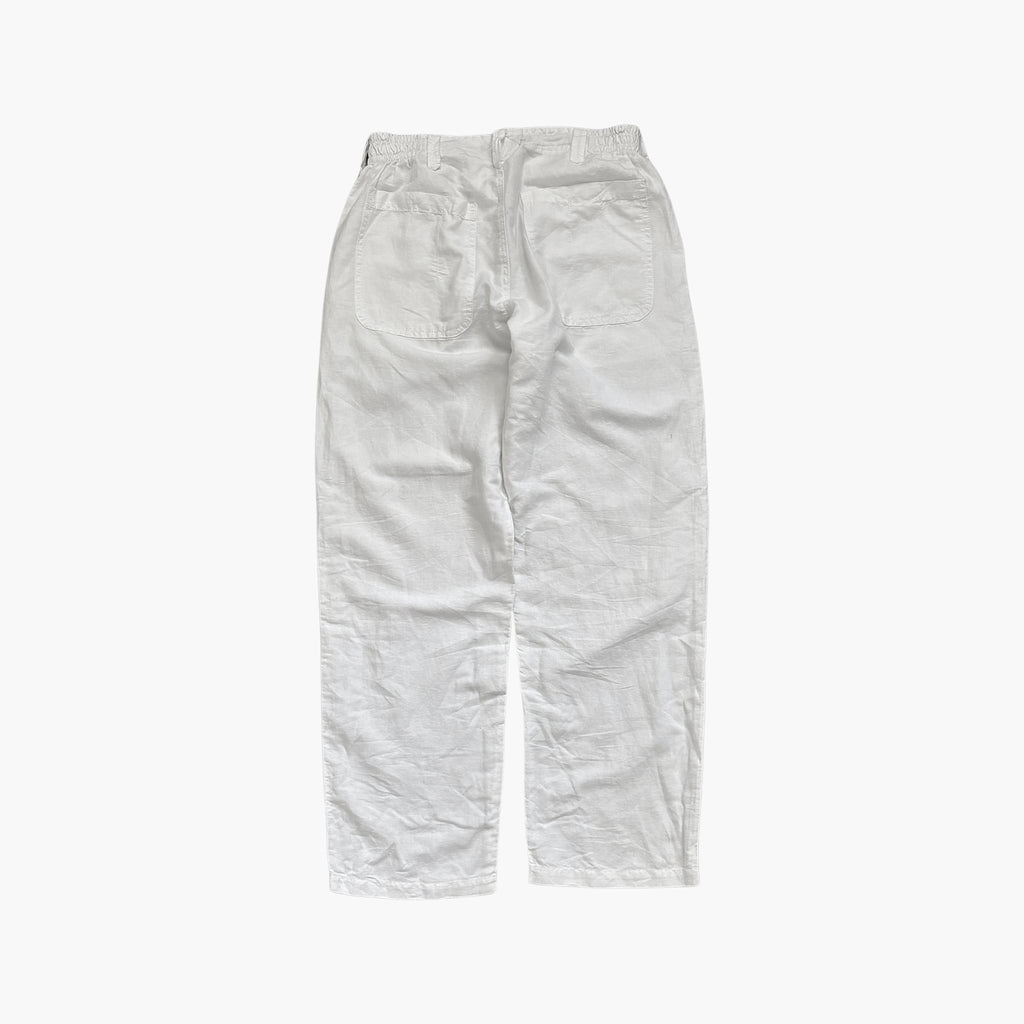 90s Blanc Du Nil Linen Trousers / W29