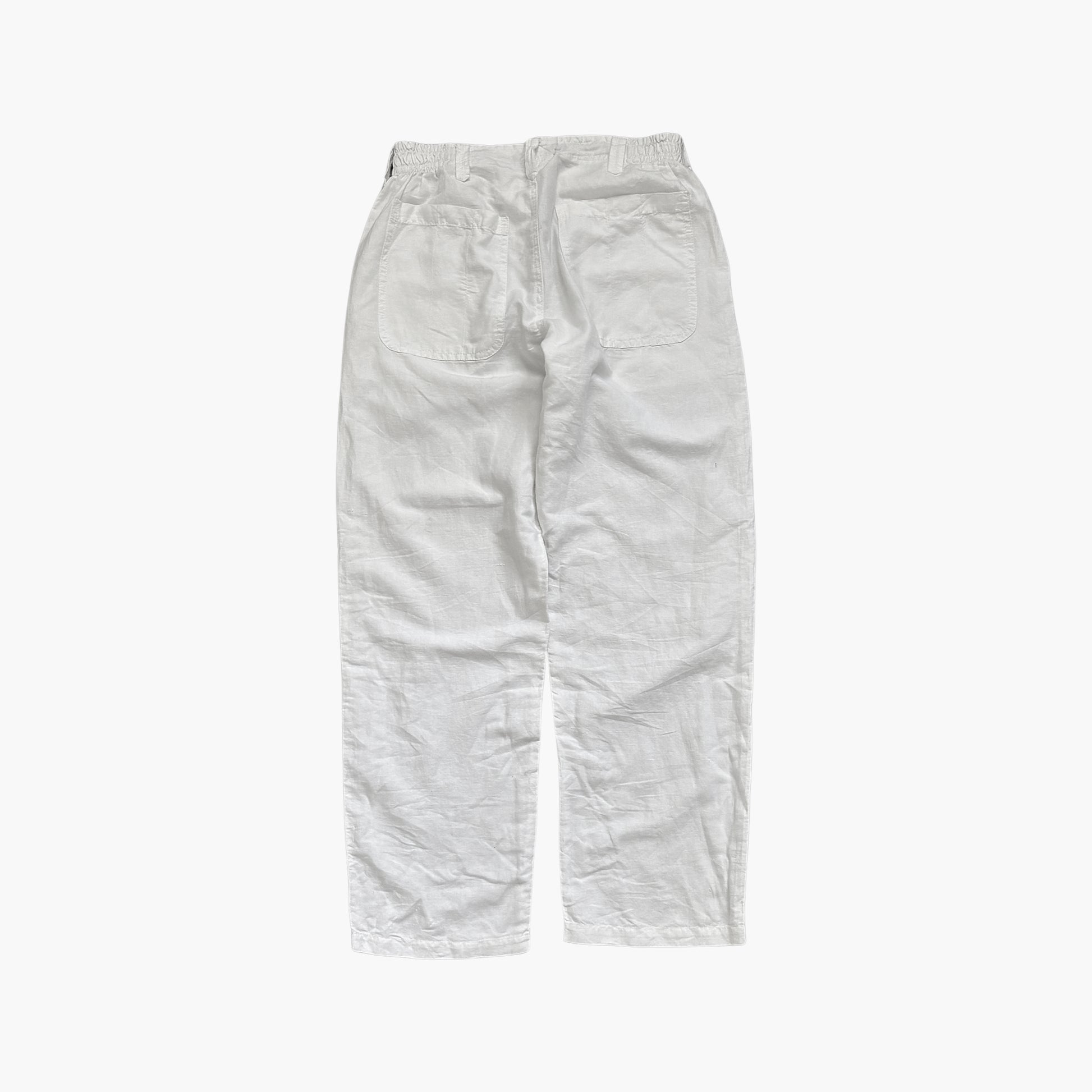 90s Blanc Du Nil Linen Trousers / W29