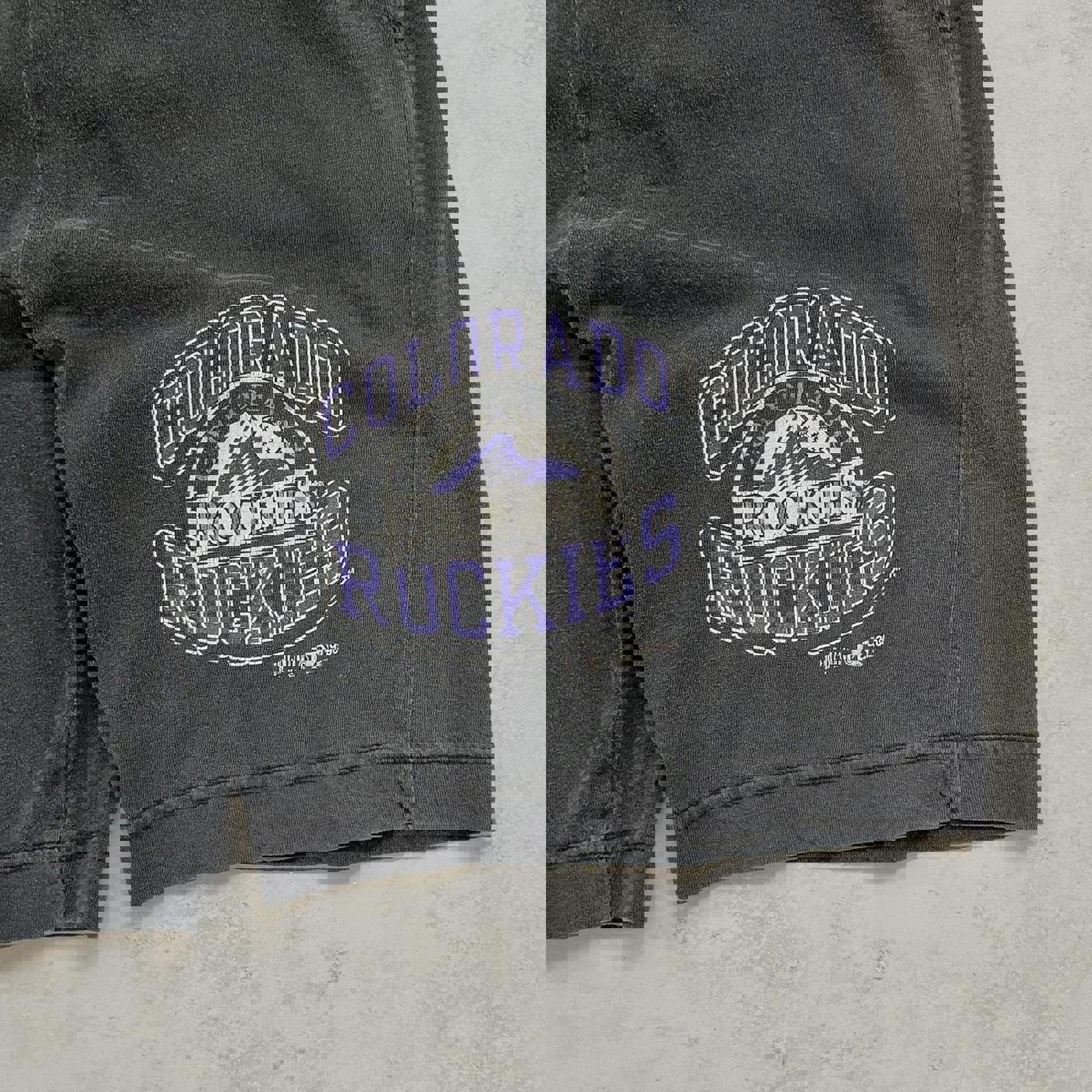 Vintage 1990’s Colorado Rockies MLB Sweat Shorts
