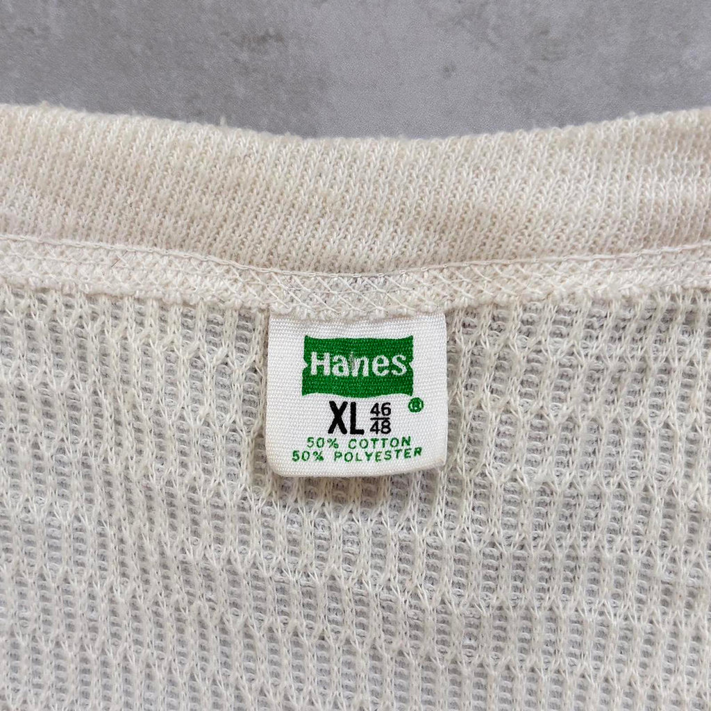 70s Hanes Blank Thermal L/S T-Shirt / M