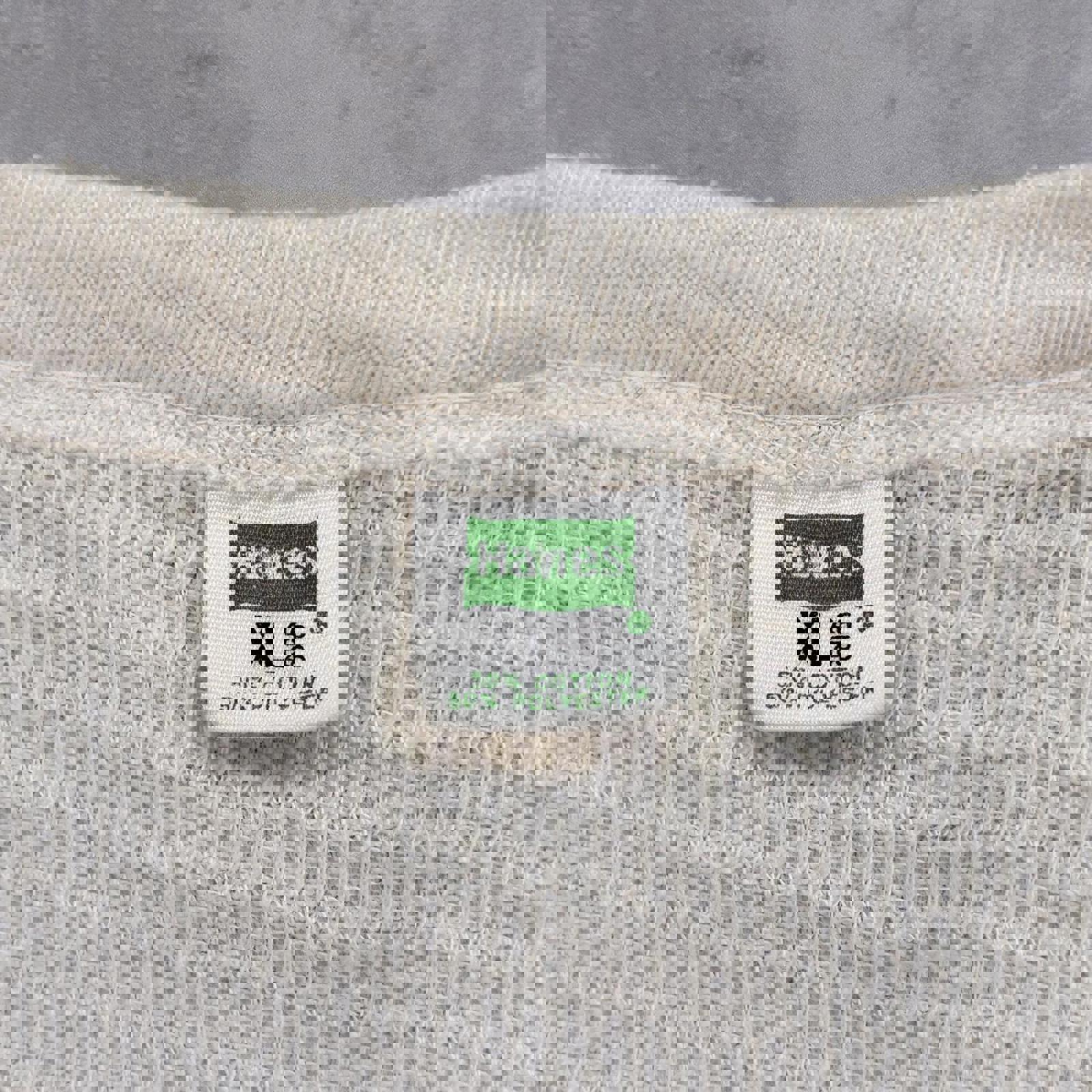 70s Hanes Blank Thermal L/S T-Shirt / M