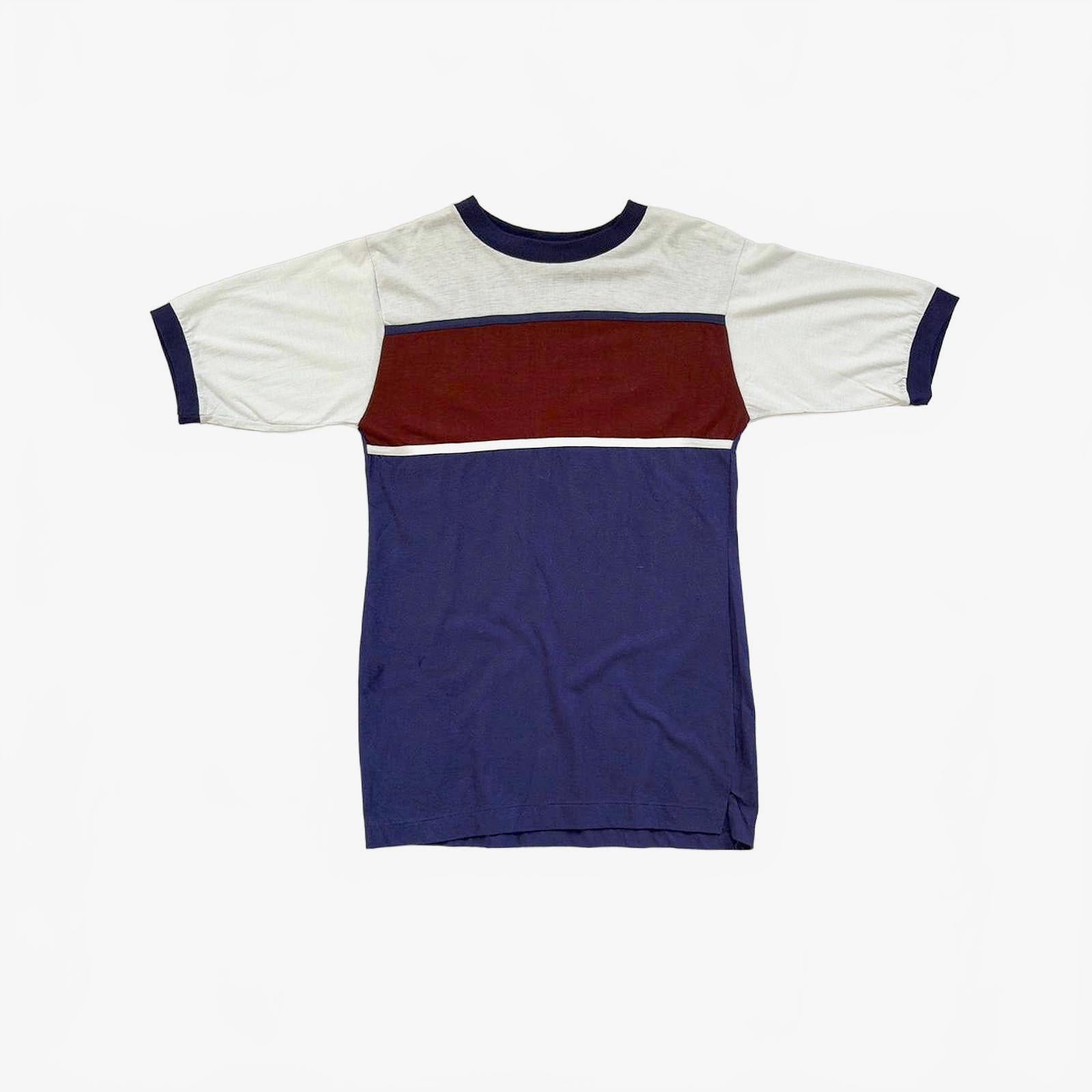70s True Vintage Striped Ringer T-Shirt / S
