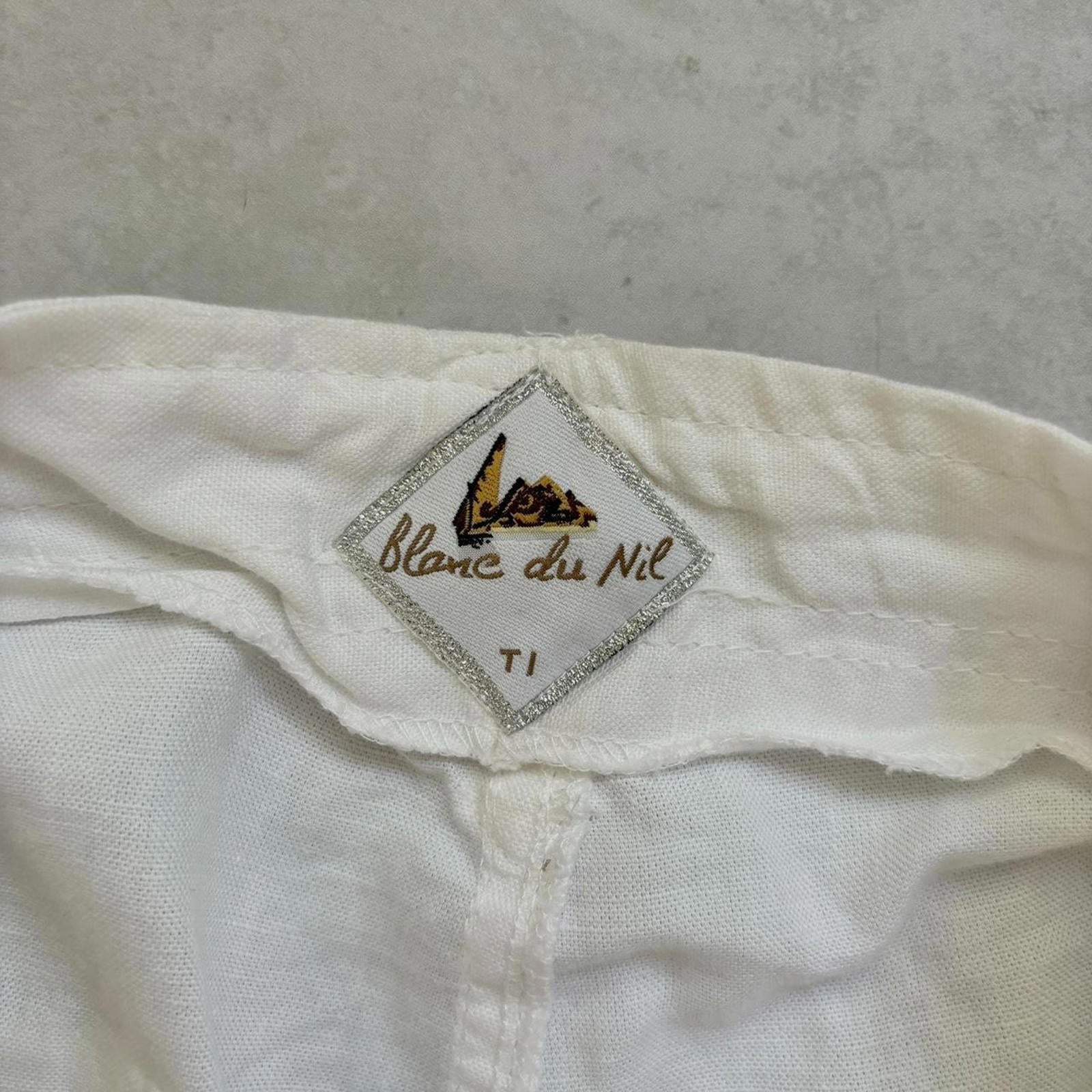 90s Blanc Du Nil Linen Trousers / W29
