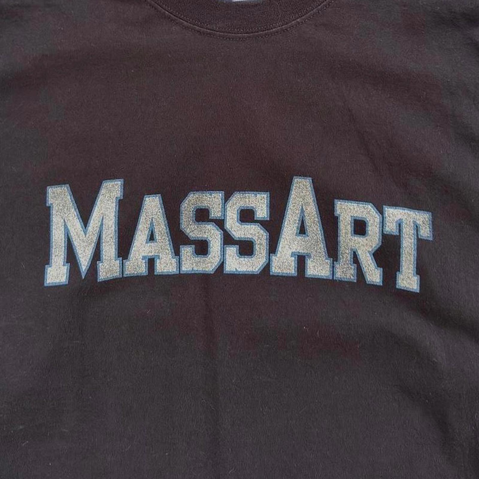 90s Mass Art Boxy Cropped T-Shirt / M